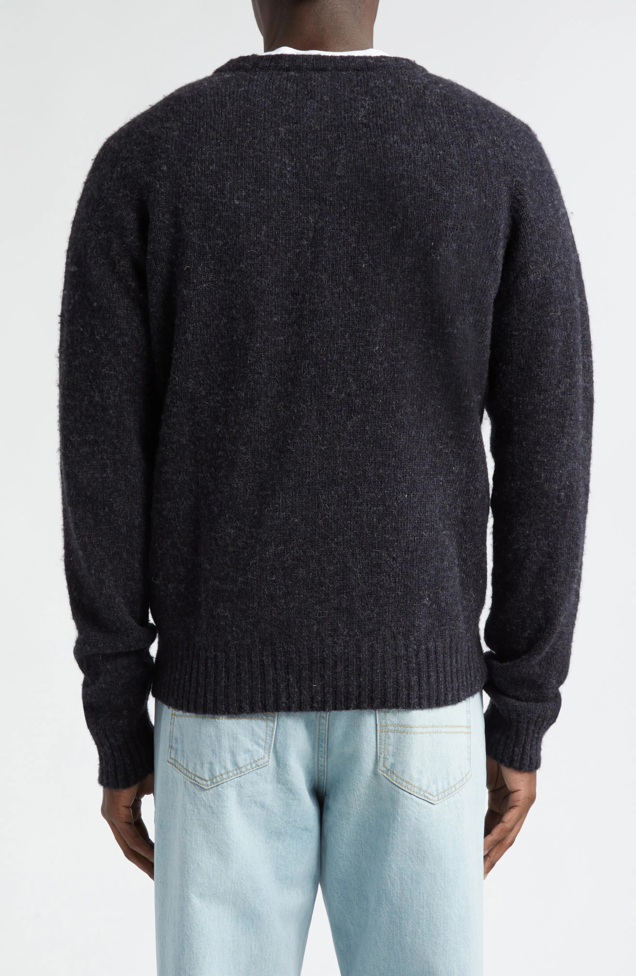 Shetland Wool Crewneck Sweater - 2