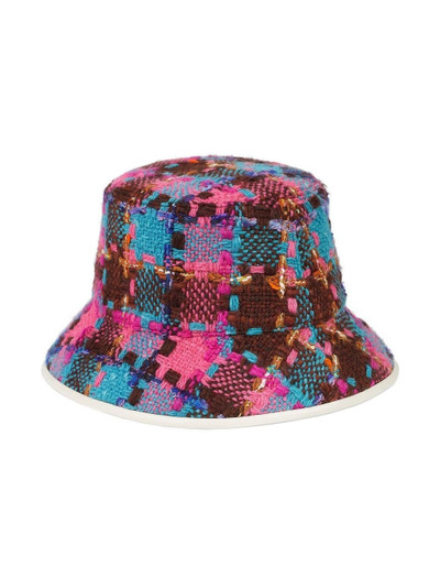 GUCCI checked tweed bucket hat outlook