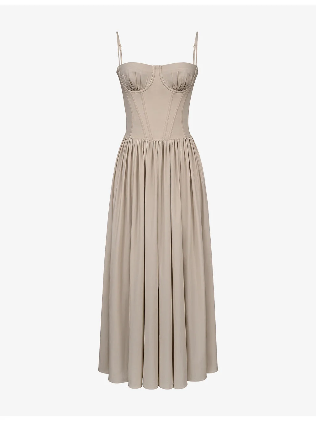 Rona Corset Cotton Maxi Dress - 1