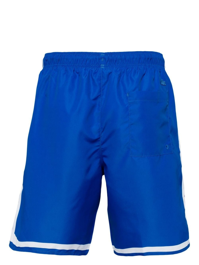 LACOSTE logo-print swim shorts outlook