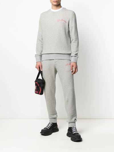 Alexander McQueen embroidered logo track trousers outlook