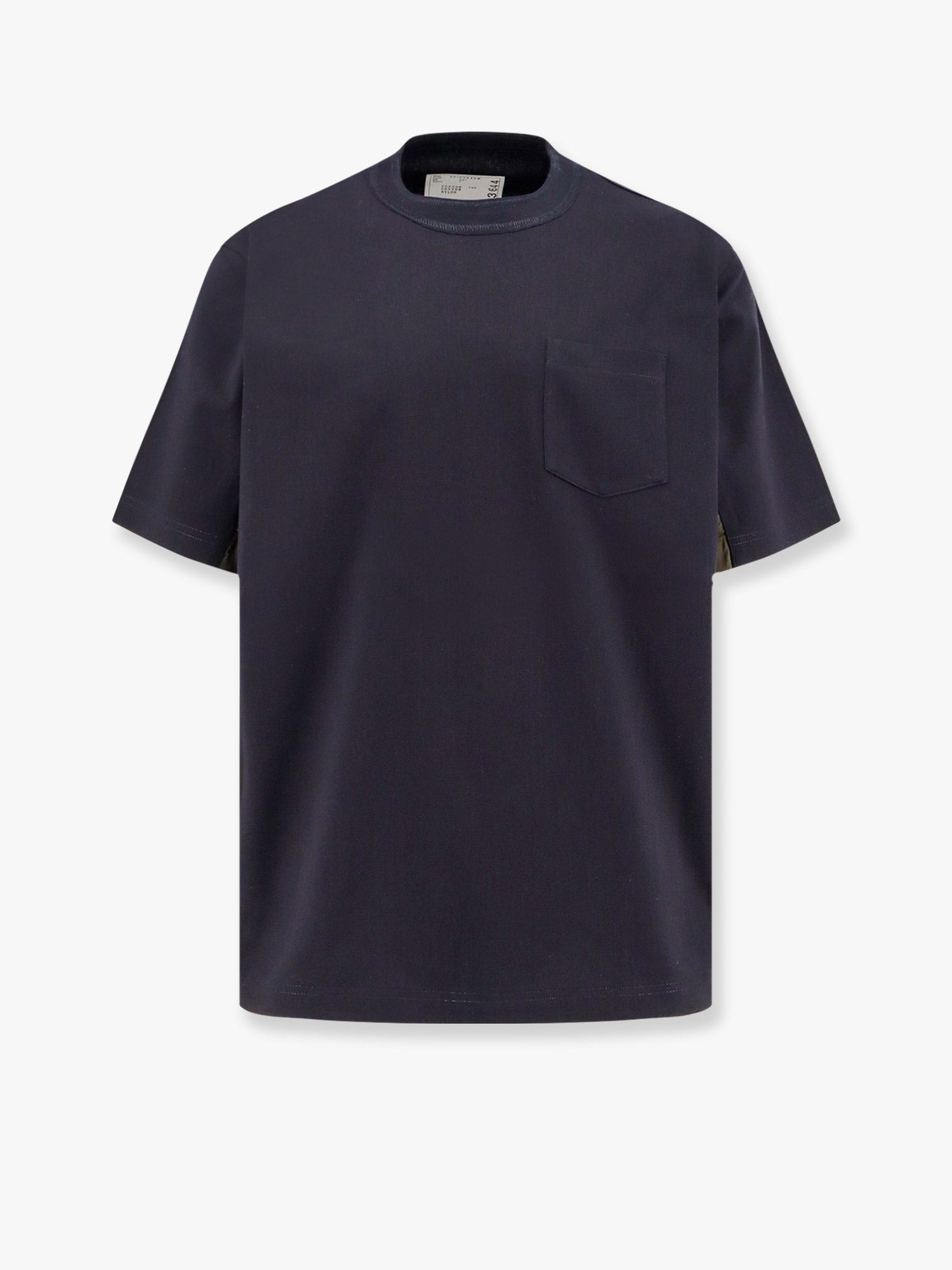 Sacai Cotton T-Shirt With Nylon Inserts - 1