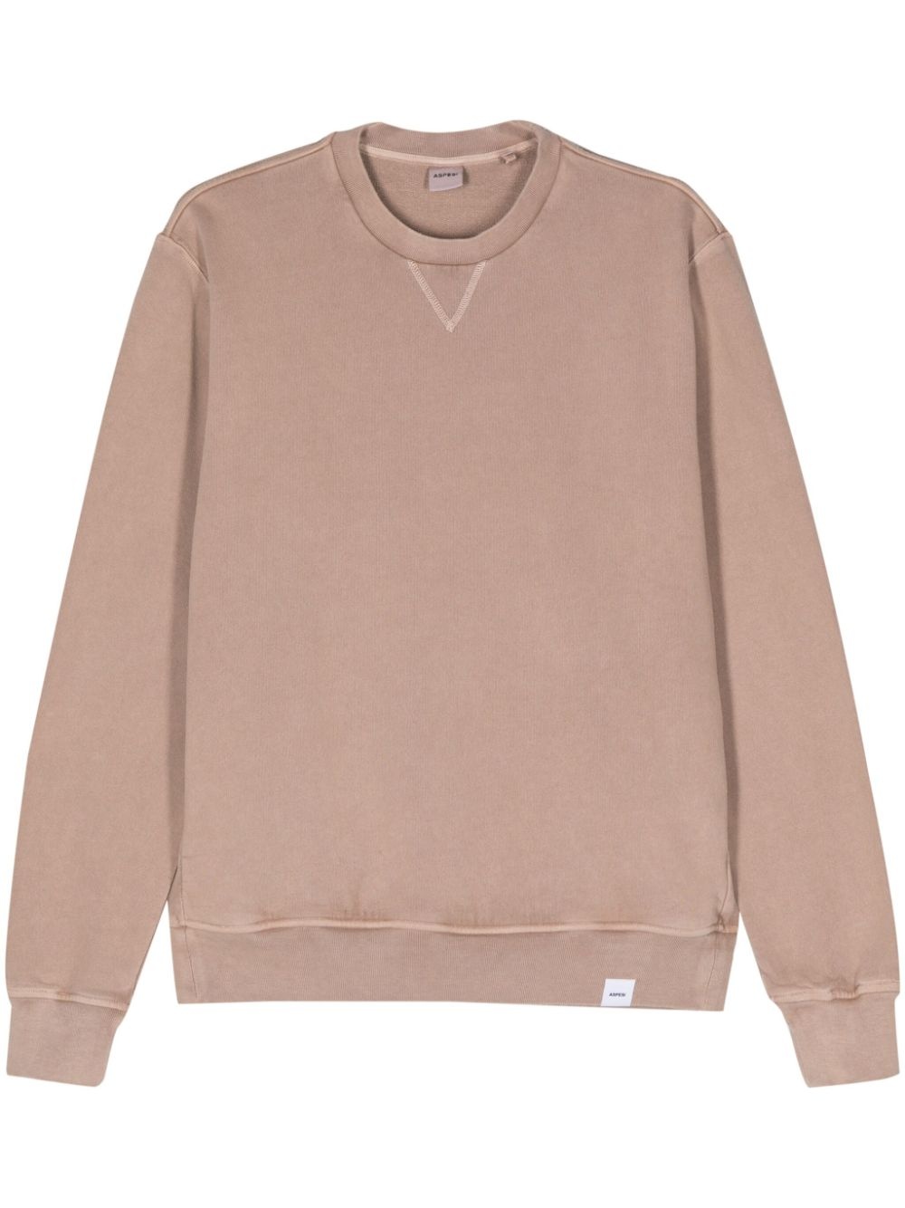 long-sleeve cotton sweatshirt - 1