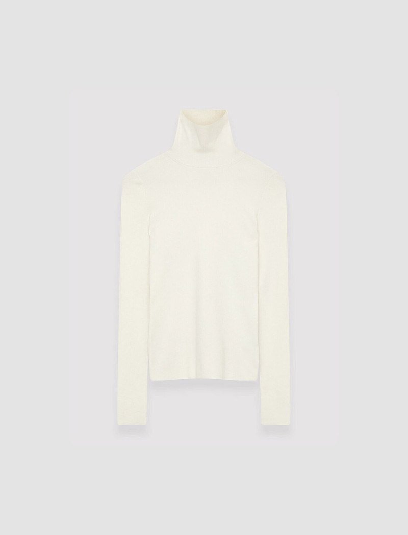 Silk Stretch High Neck Top 1