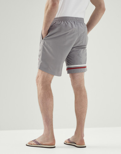 Brunello Cucinelli Swim shorts with stripe details outlook