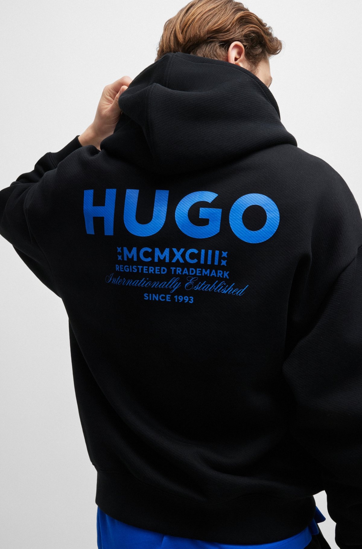 COTTON-TERRY LOOSE-FIT HOODIE WITH LOGO DETAILS - 3