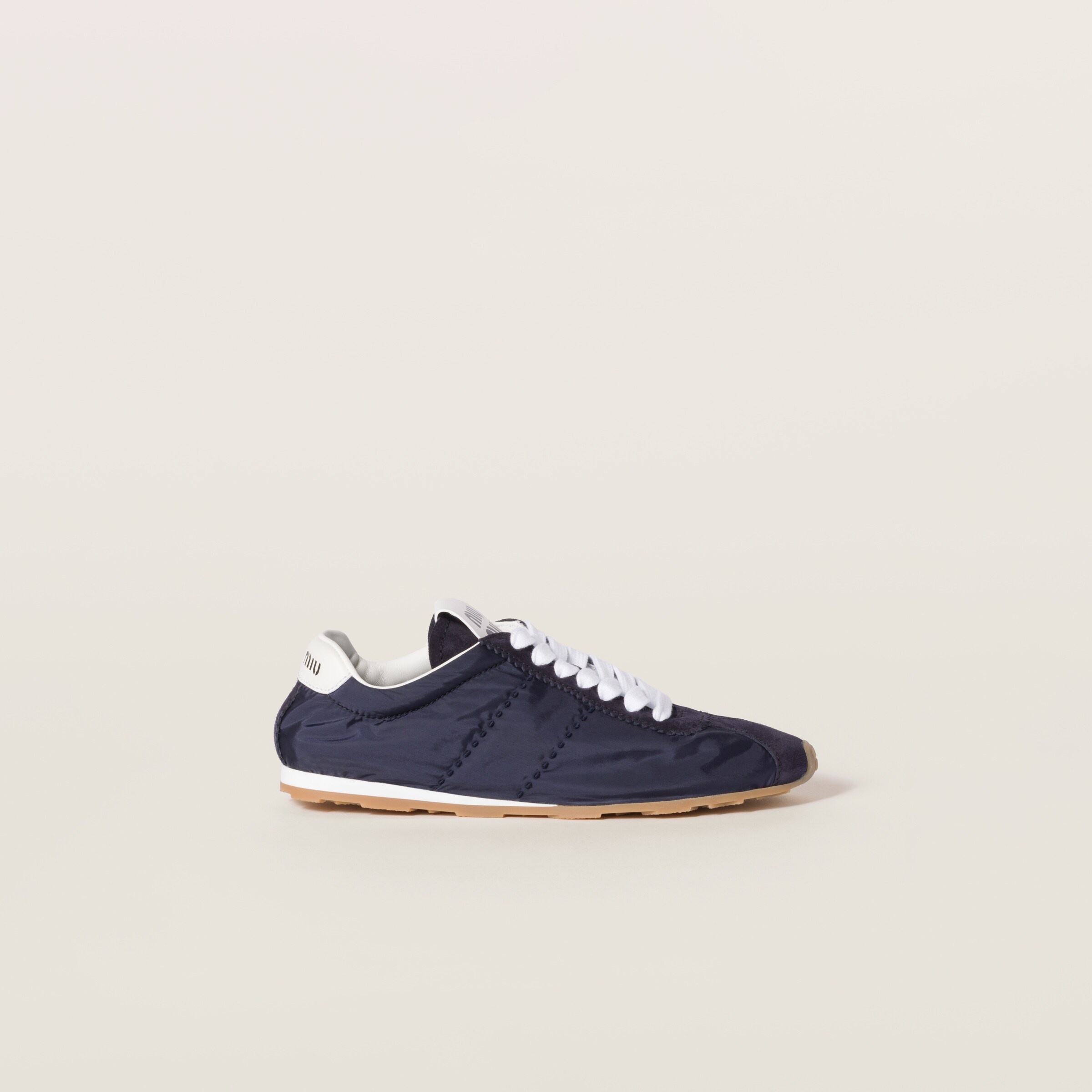 Plume technical fabric and suede sneakers - 2