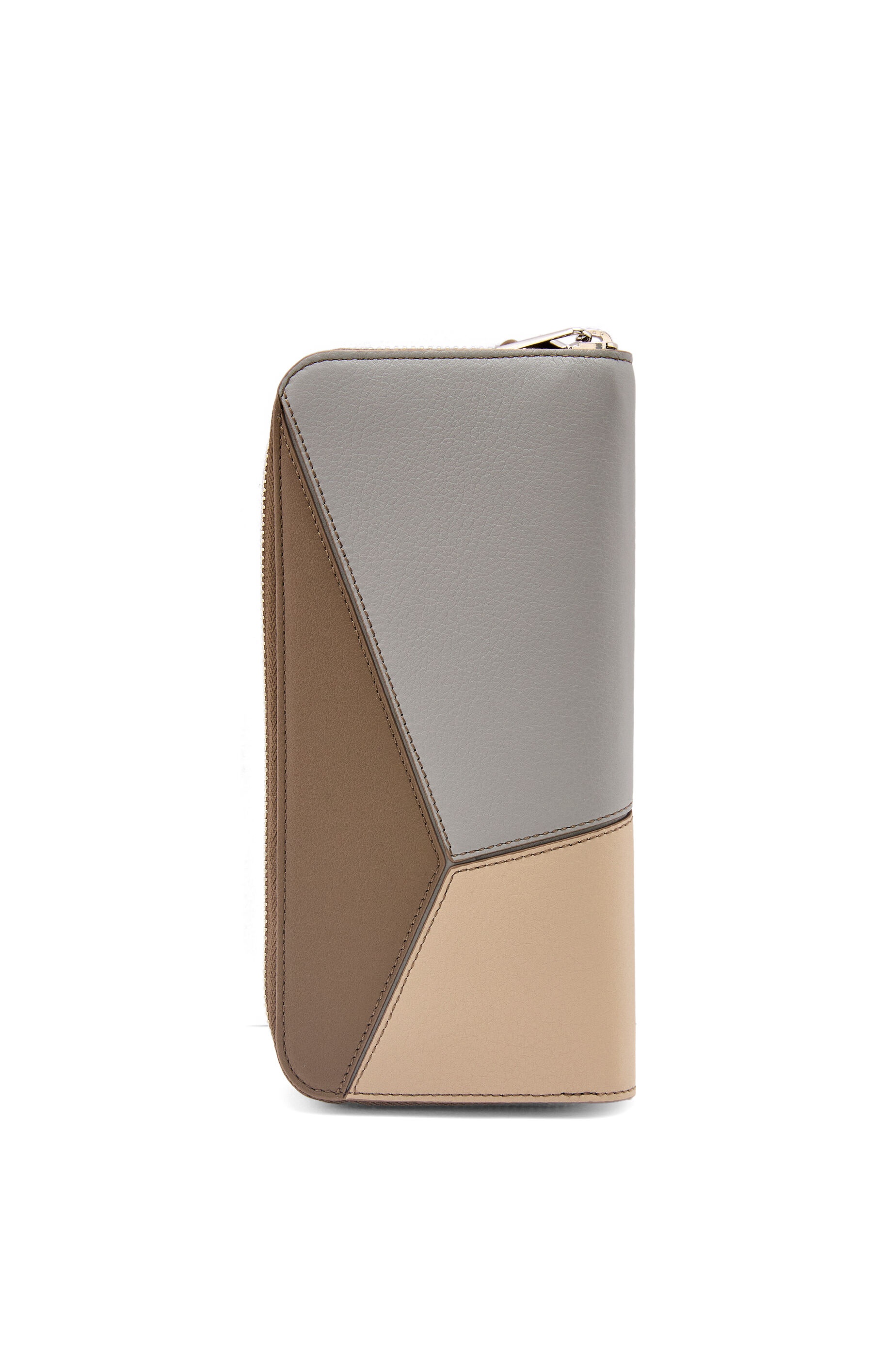 Puzzle zipped open wallet in classic calfskin - 4