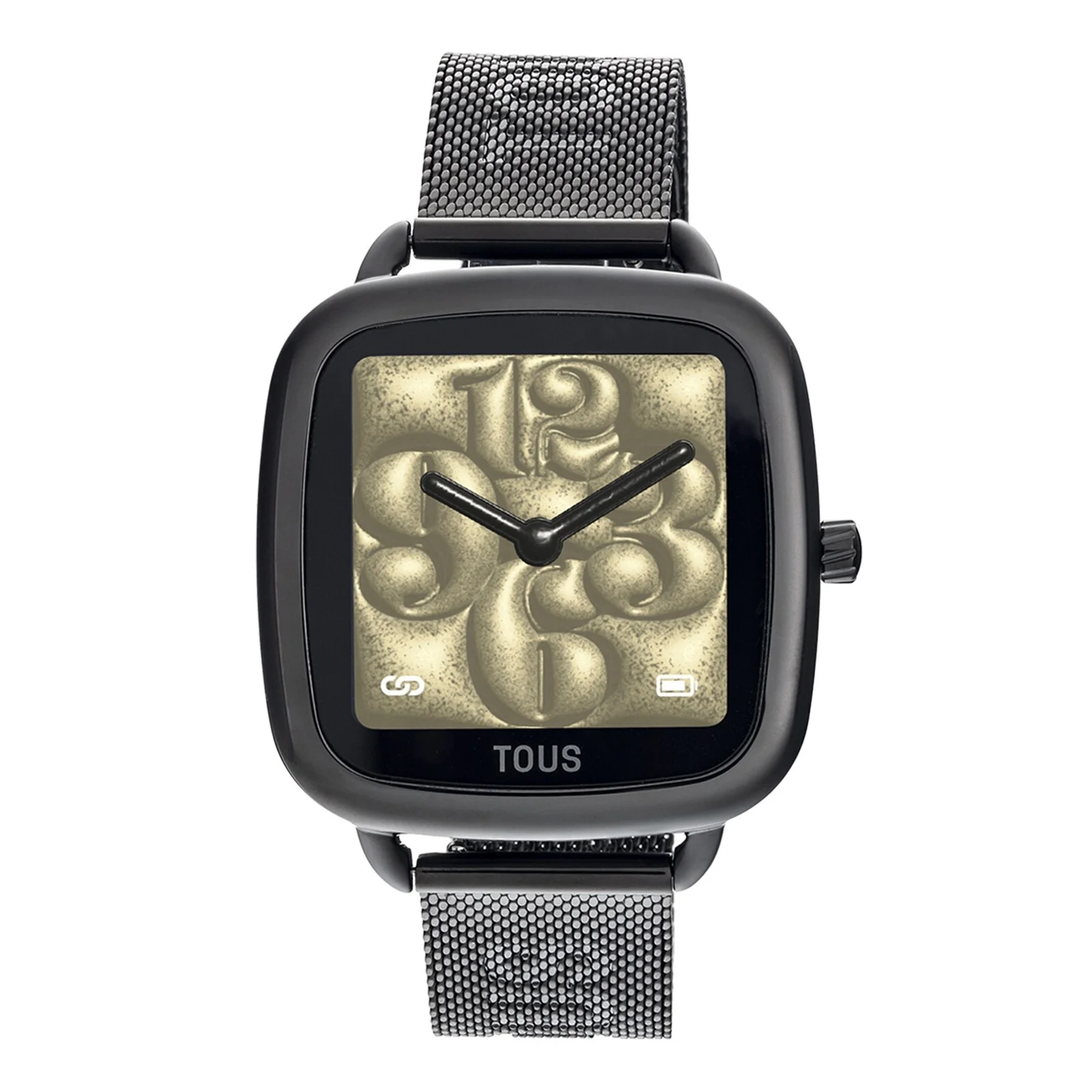 D-Connect Smartwatch with black IP steel bracelet - 1