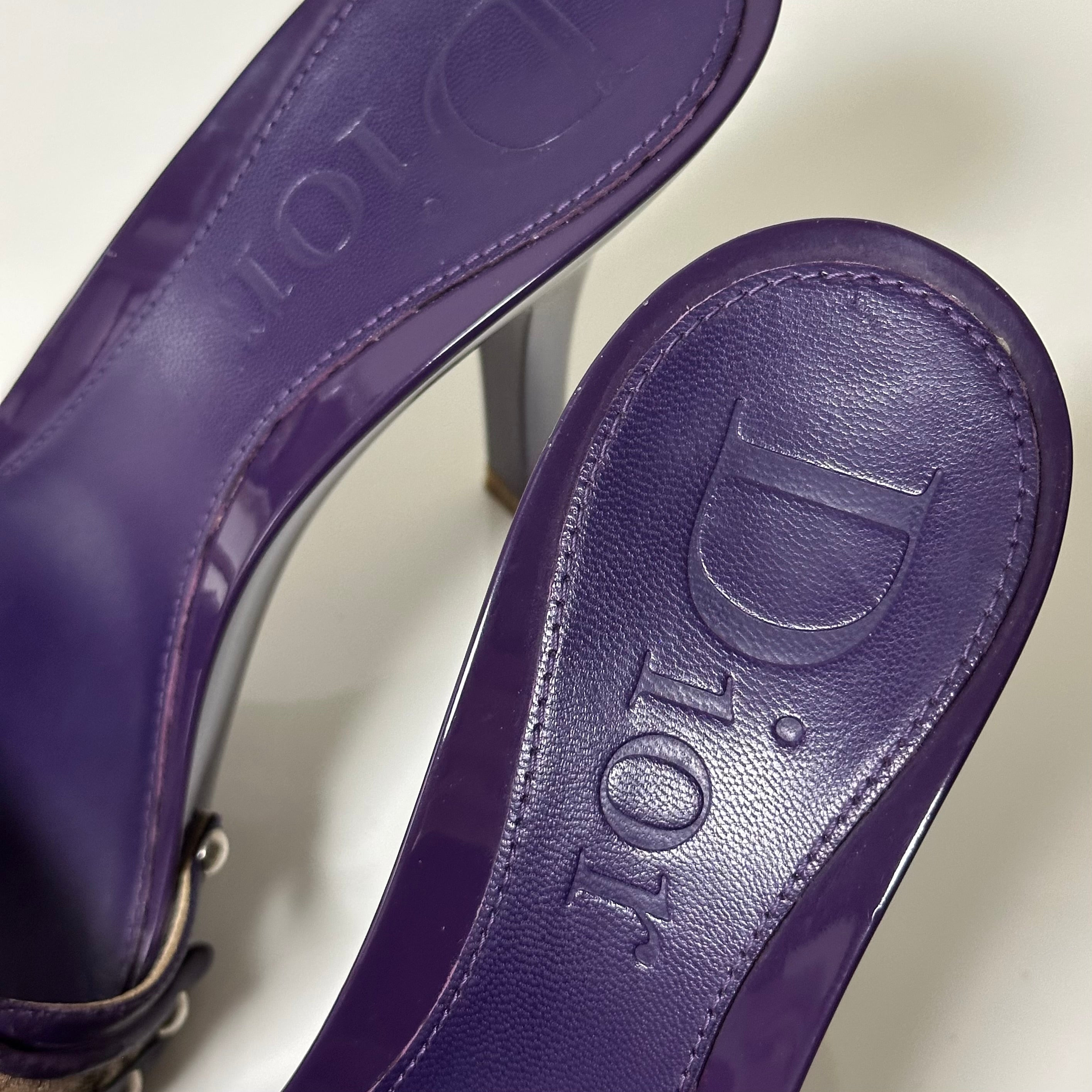 CHRISTIAN DIOR Spring Summer 2005 Diorissimo Street Chic Trotter Sandals - 6