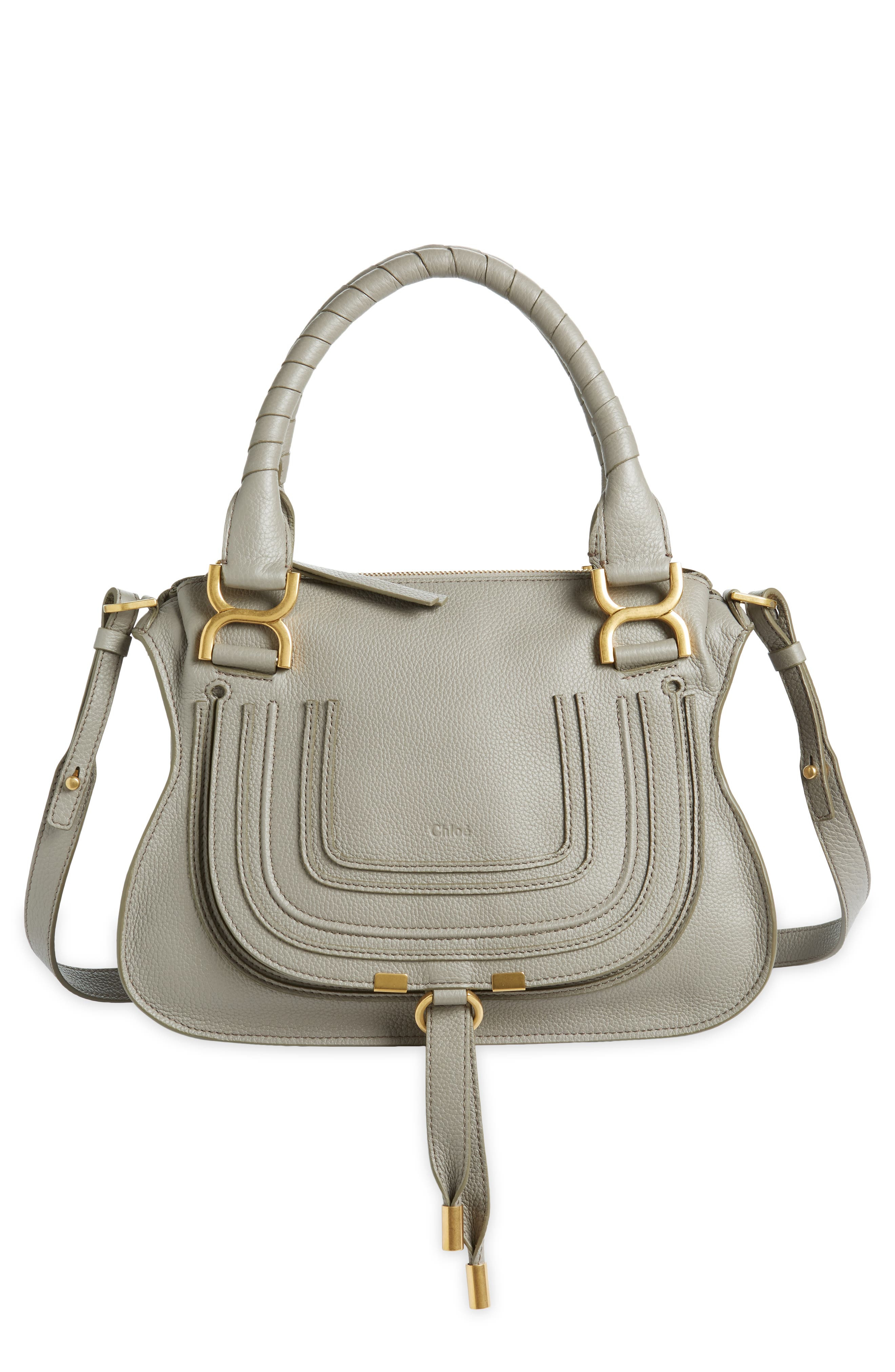 Small Marcie Leather Satchel - 1