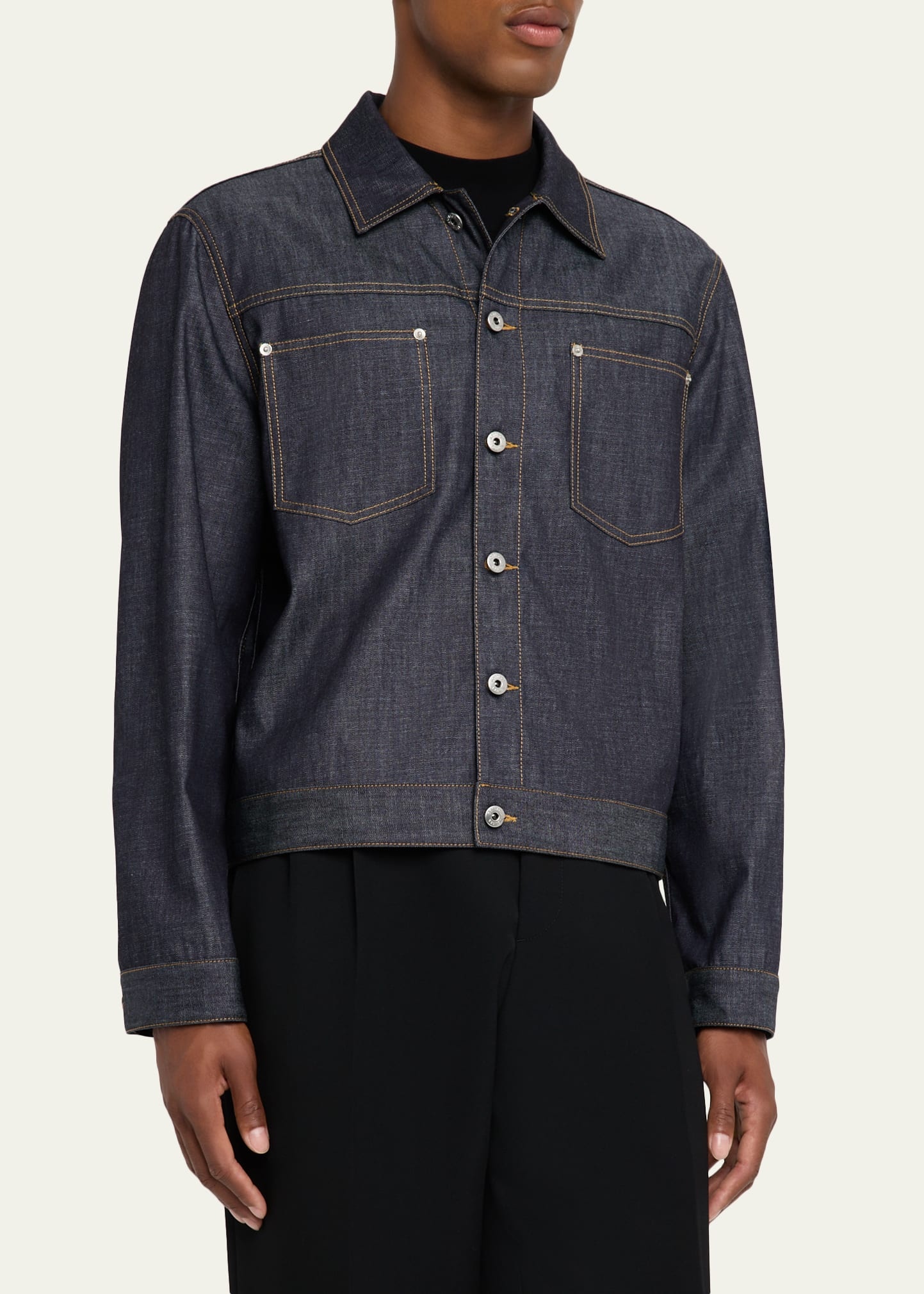 Men's Indigo Denim Jacket - 4