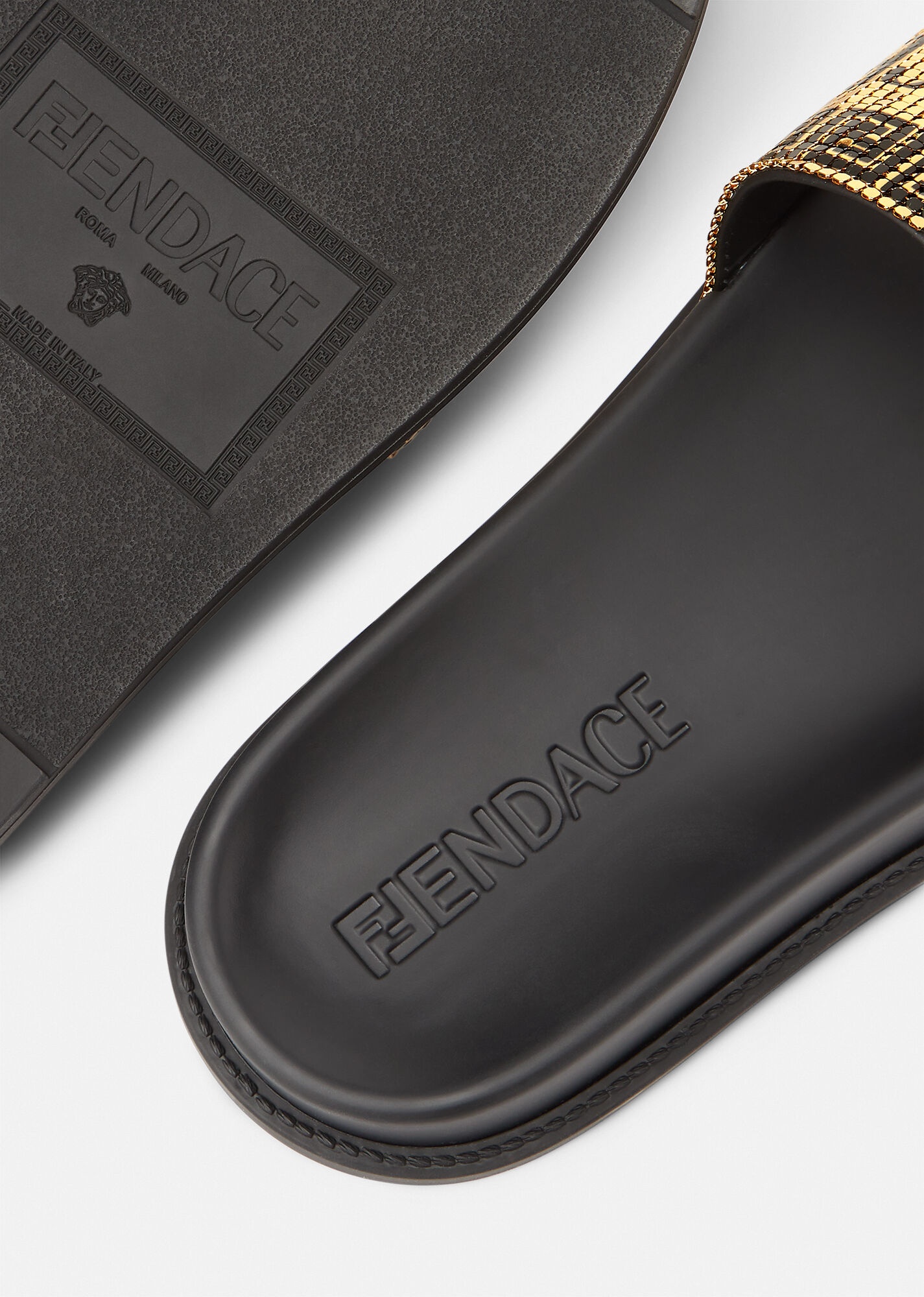 Fendace Logo Metal Mesh Sliders - 4