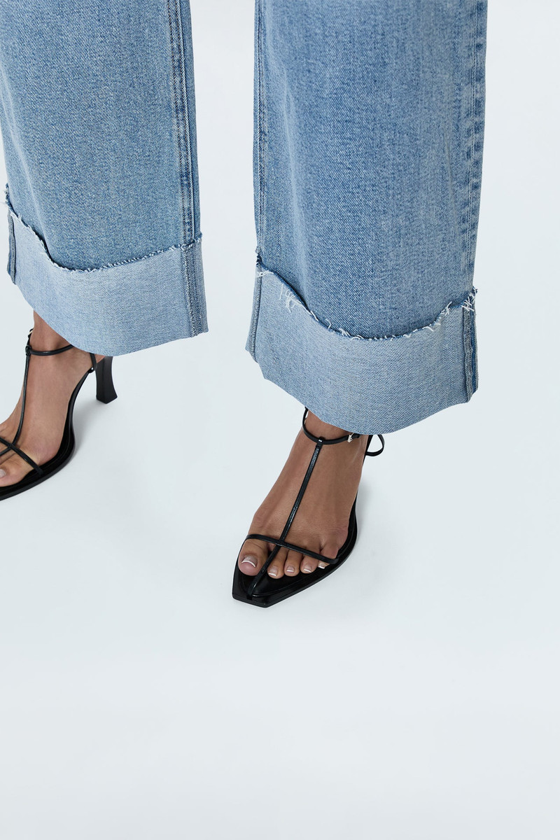 LANA HIGH RISE ULTRA WIDE LEG JEAN - SNOWCAT 4