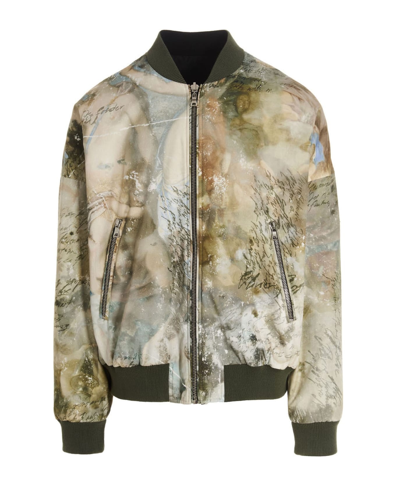 Multicolor Cotton Bomber Jacket - 1