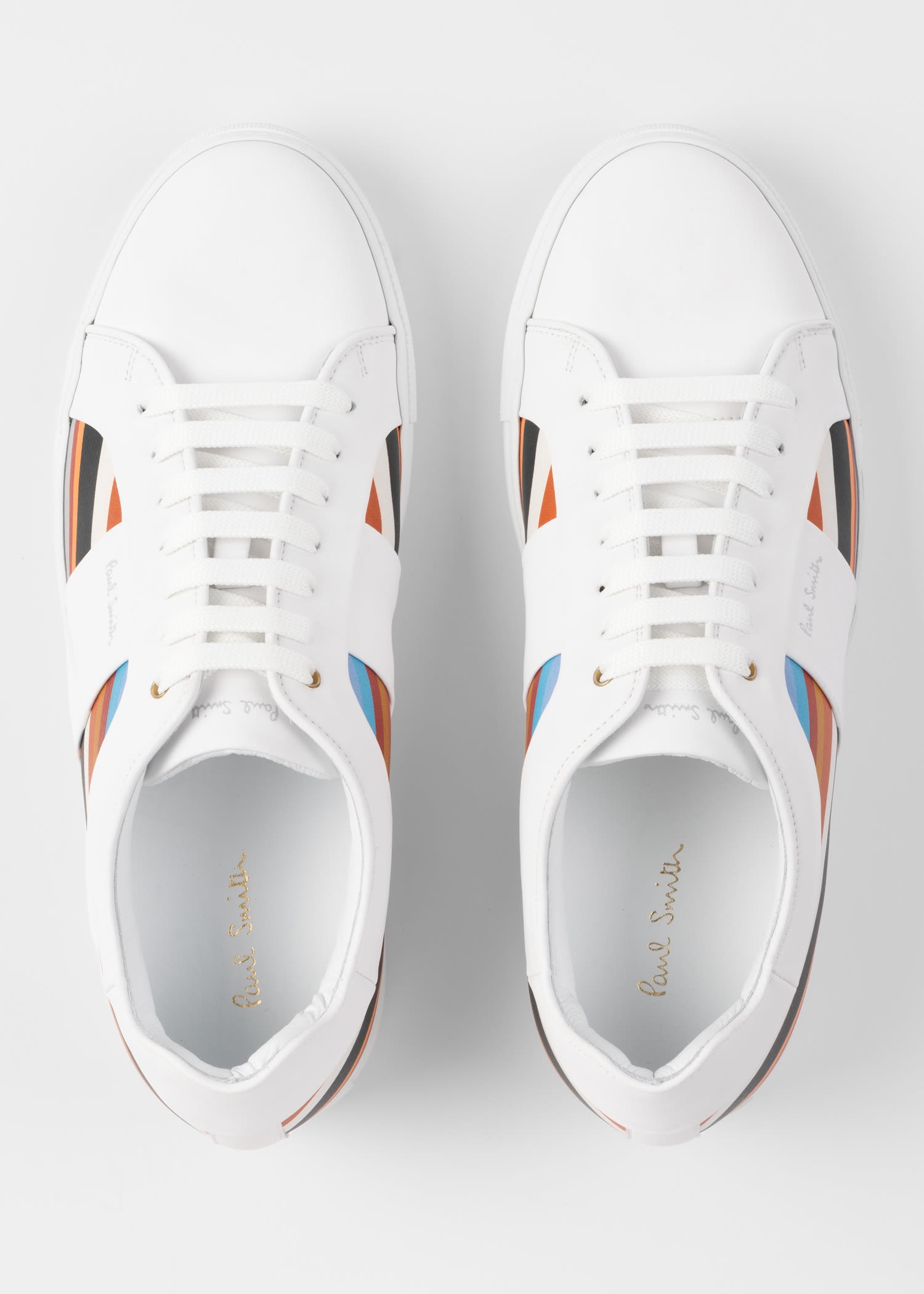Leather 'Signature Stripe' Panel 'Basso' Trainers - 3
