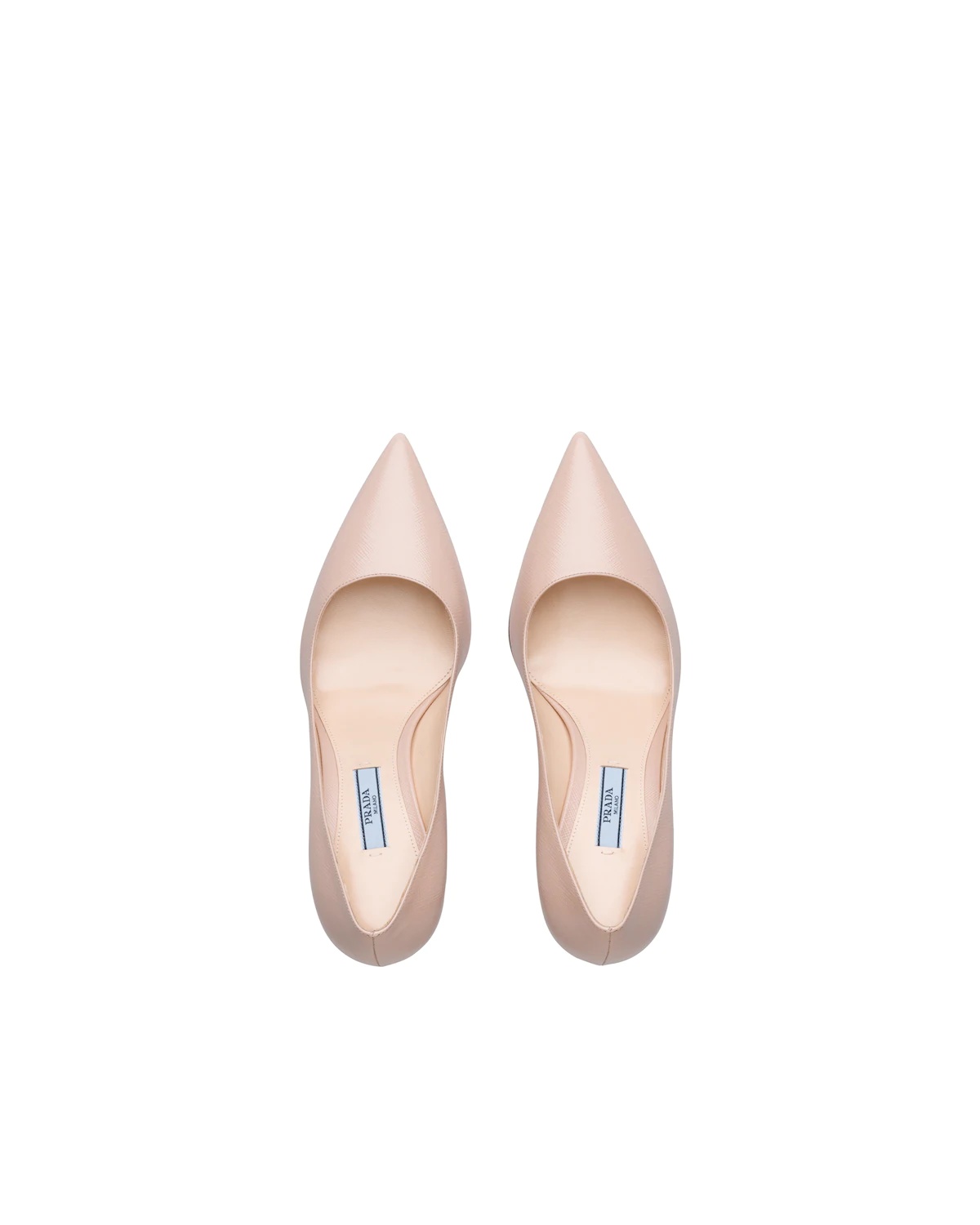 Saffiano textured patent leather pumps - 4