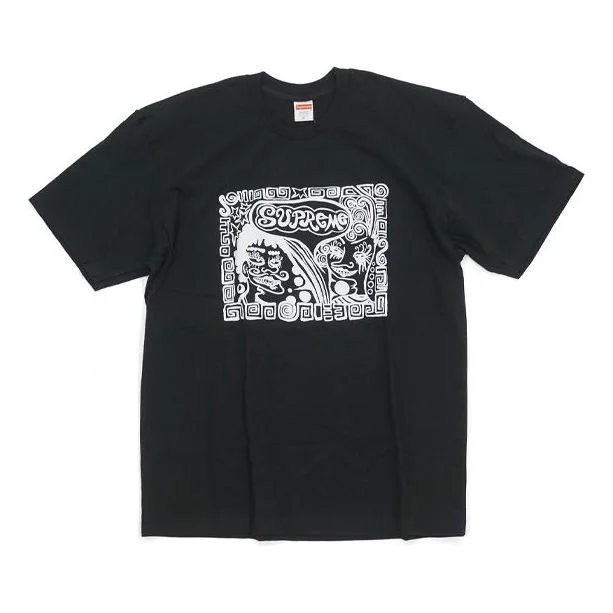 Supreme FW18 Faces Tee Black Abstract Human Face Short Sleeve Unisex SUP-FW18-468 - 1