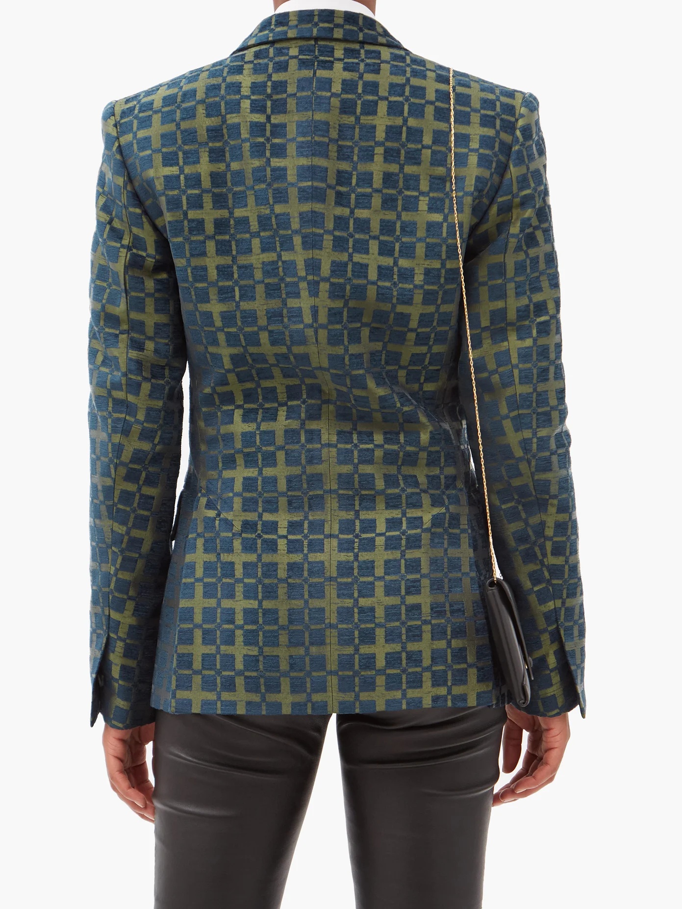 Tadmor jacquard-check cotton-blend jacket - 5