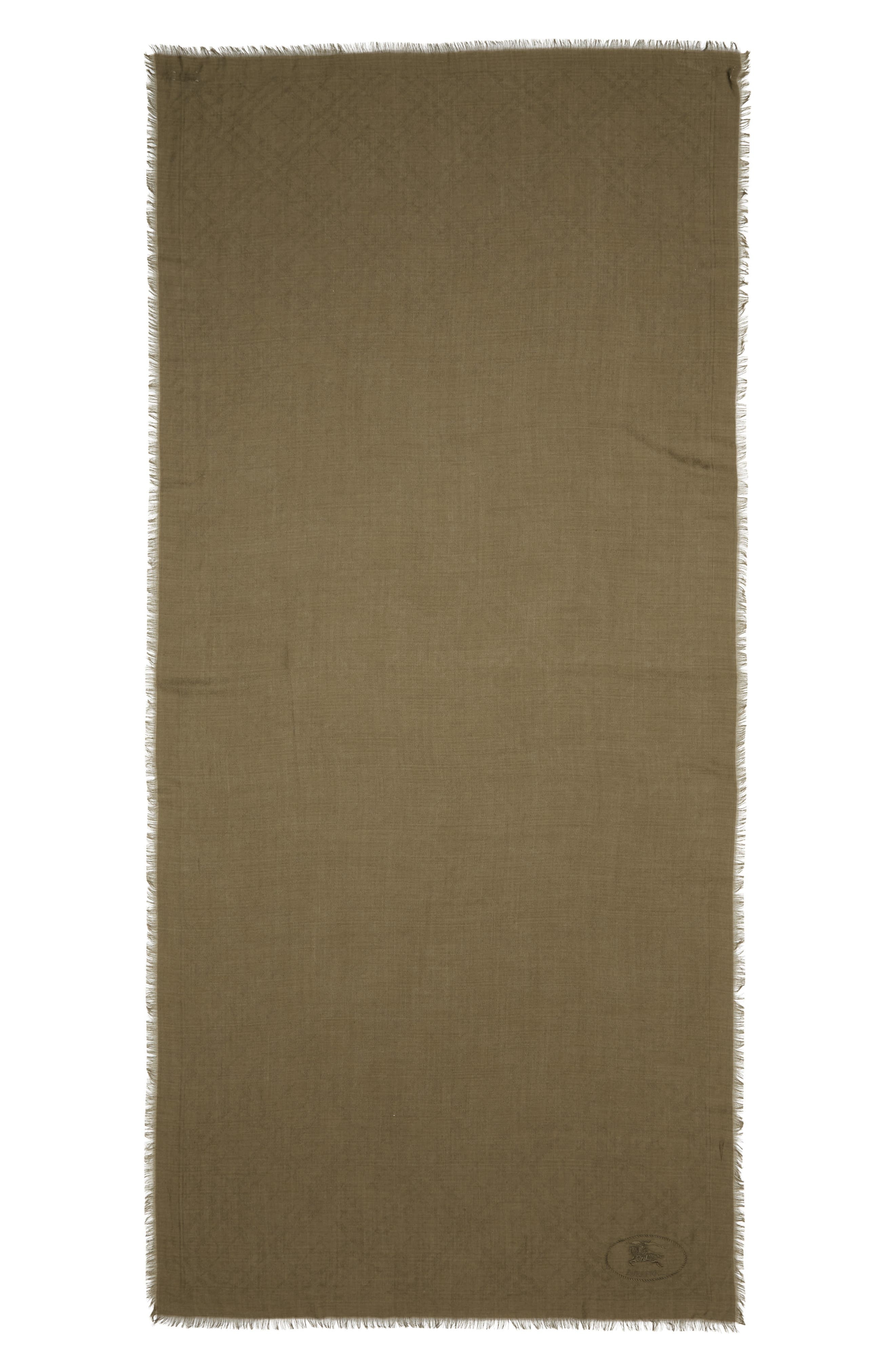 burberry Medium Check Jacquard Wool & Silk Scarf in Swamp at Nordstrom - 3