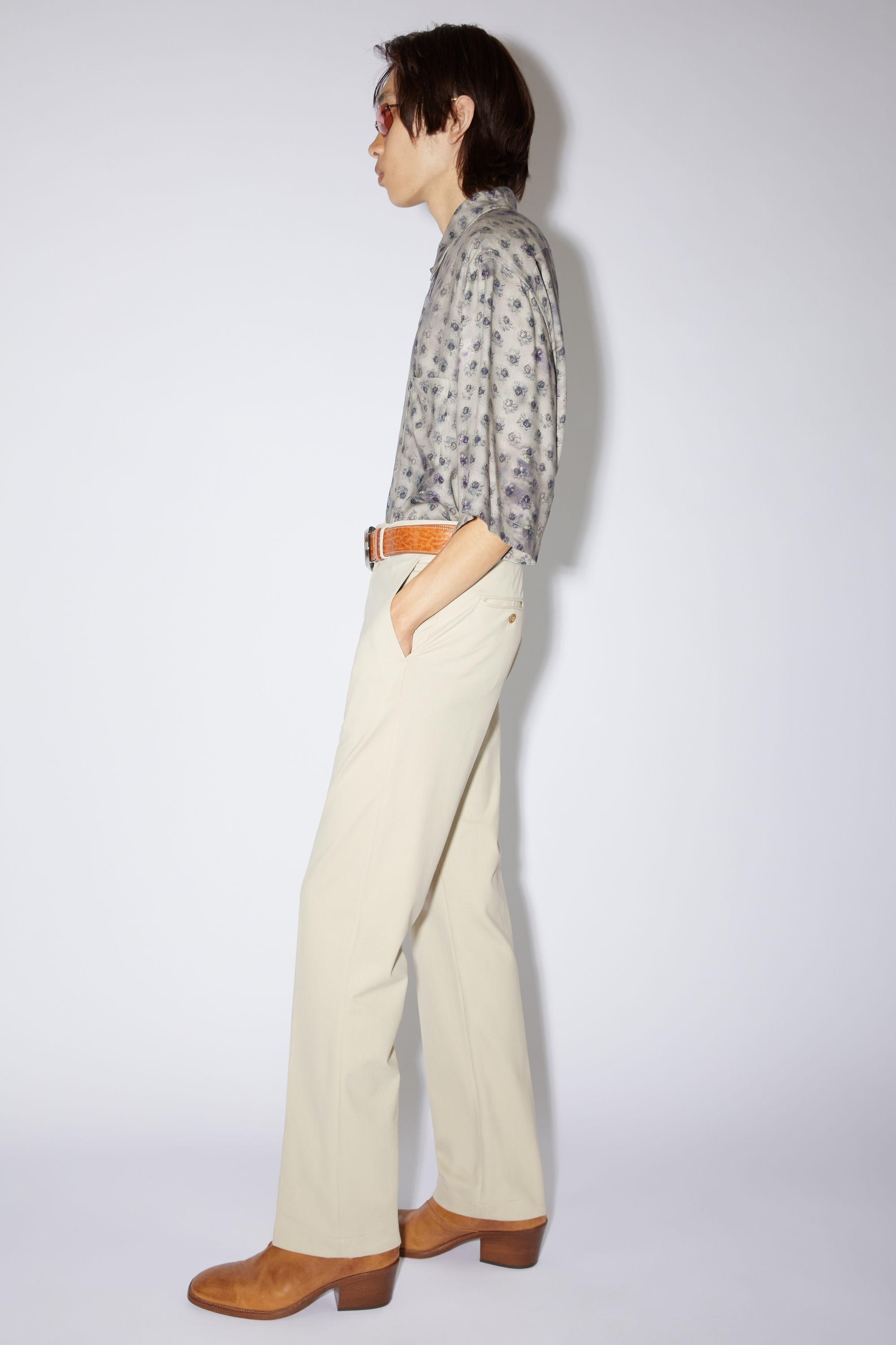 Woven trousers - Clay beige - 4