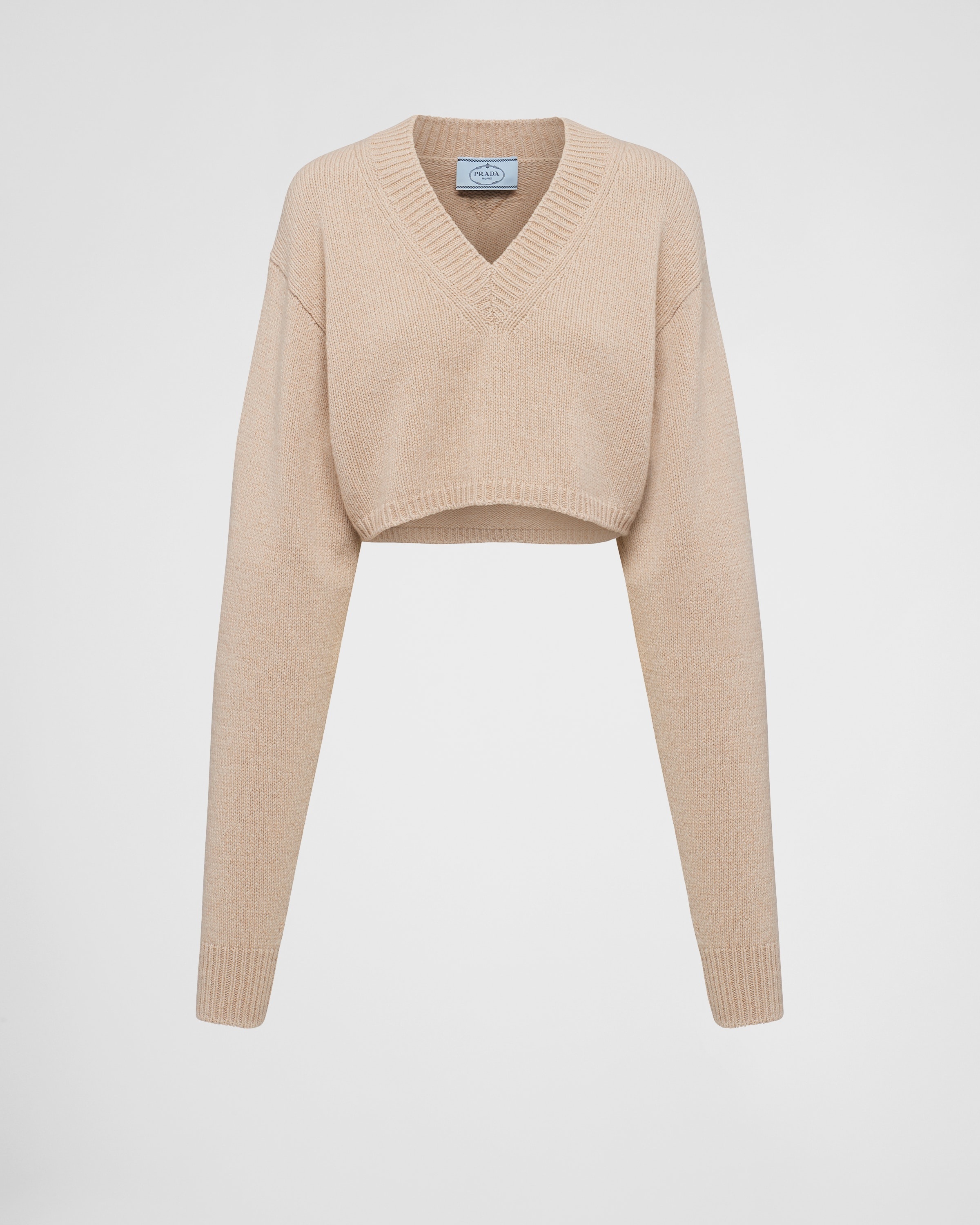 Wool and cashmere V-neck sweater - 1