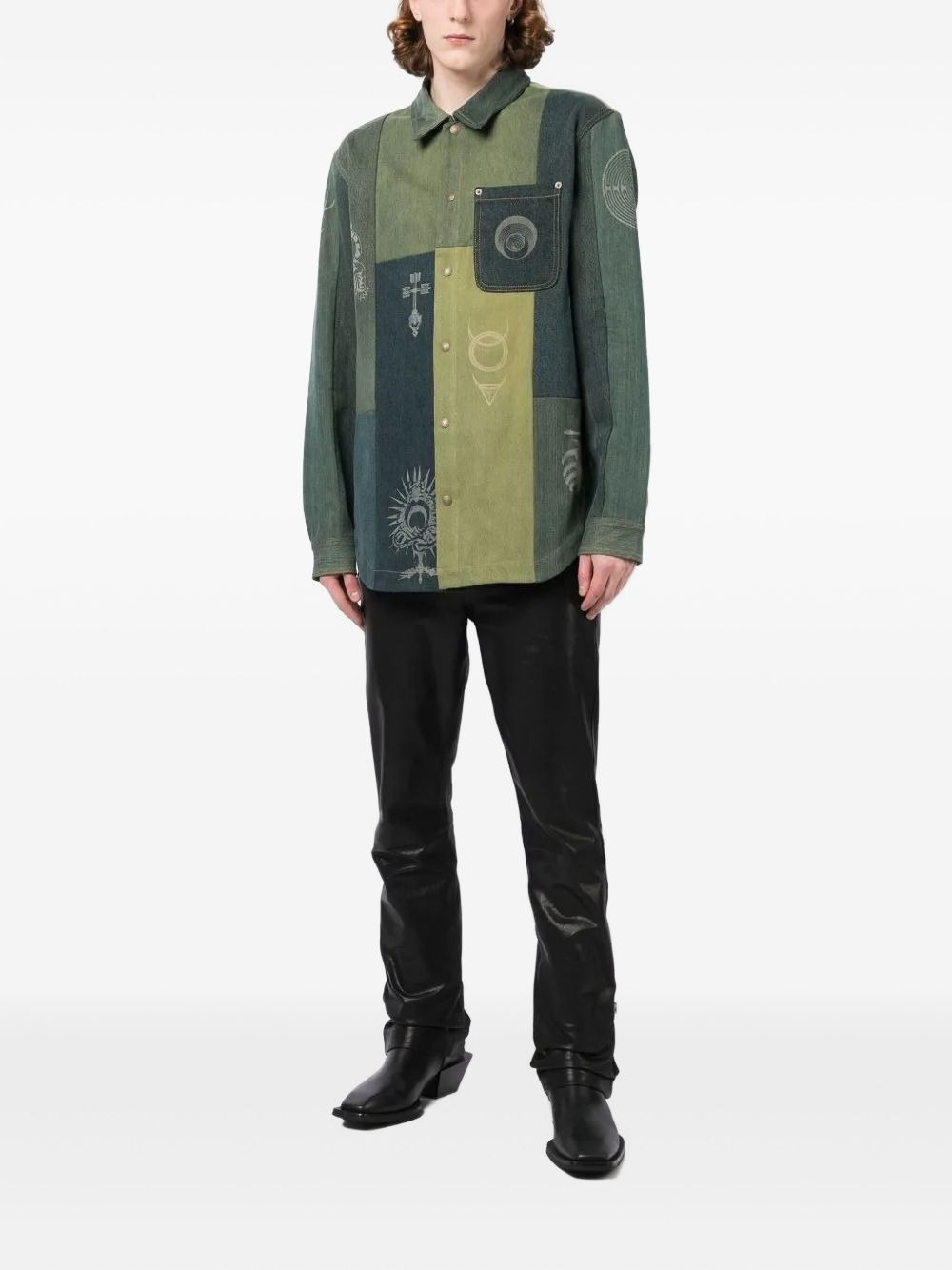 patchwork shirt - 2