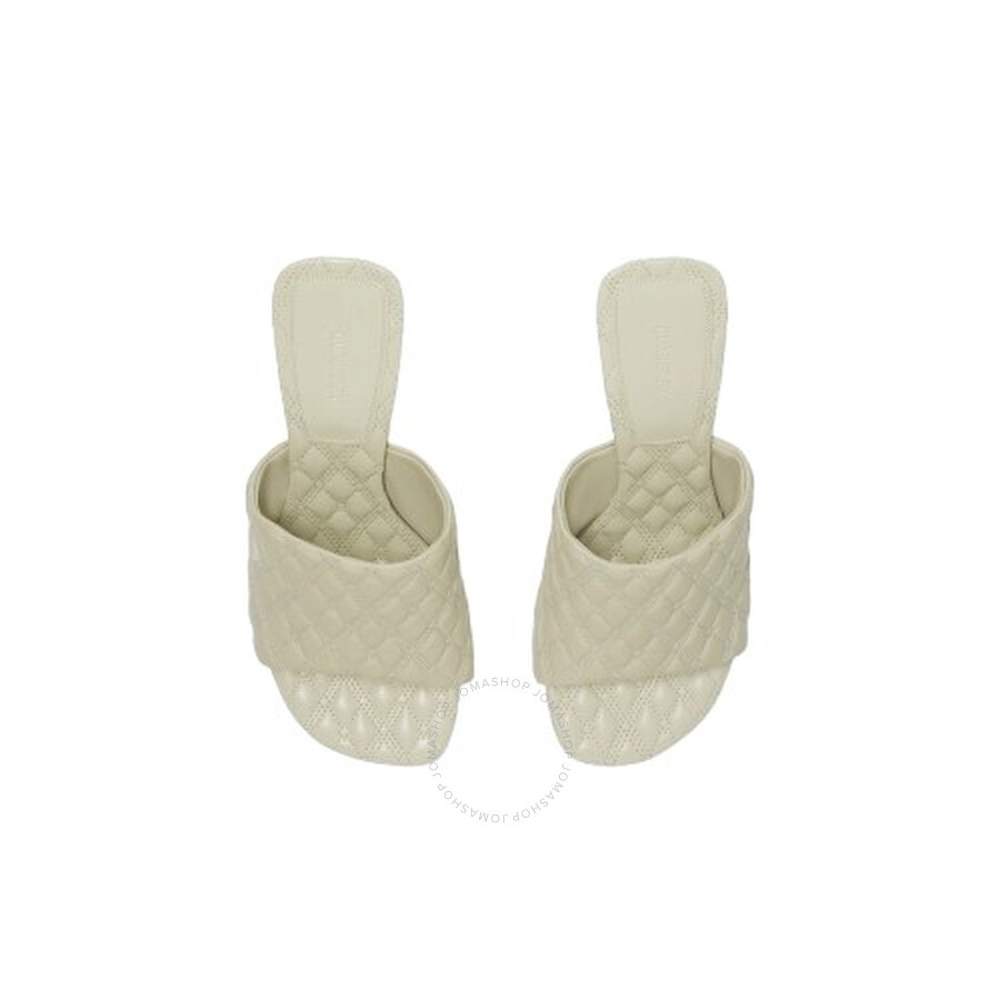 Burberry Leather Quilted Heeled Mules - 3