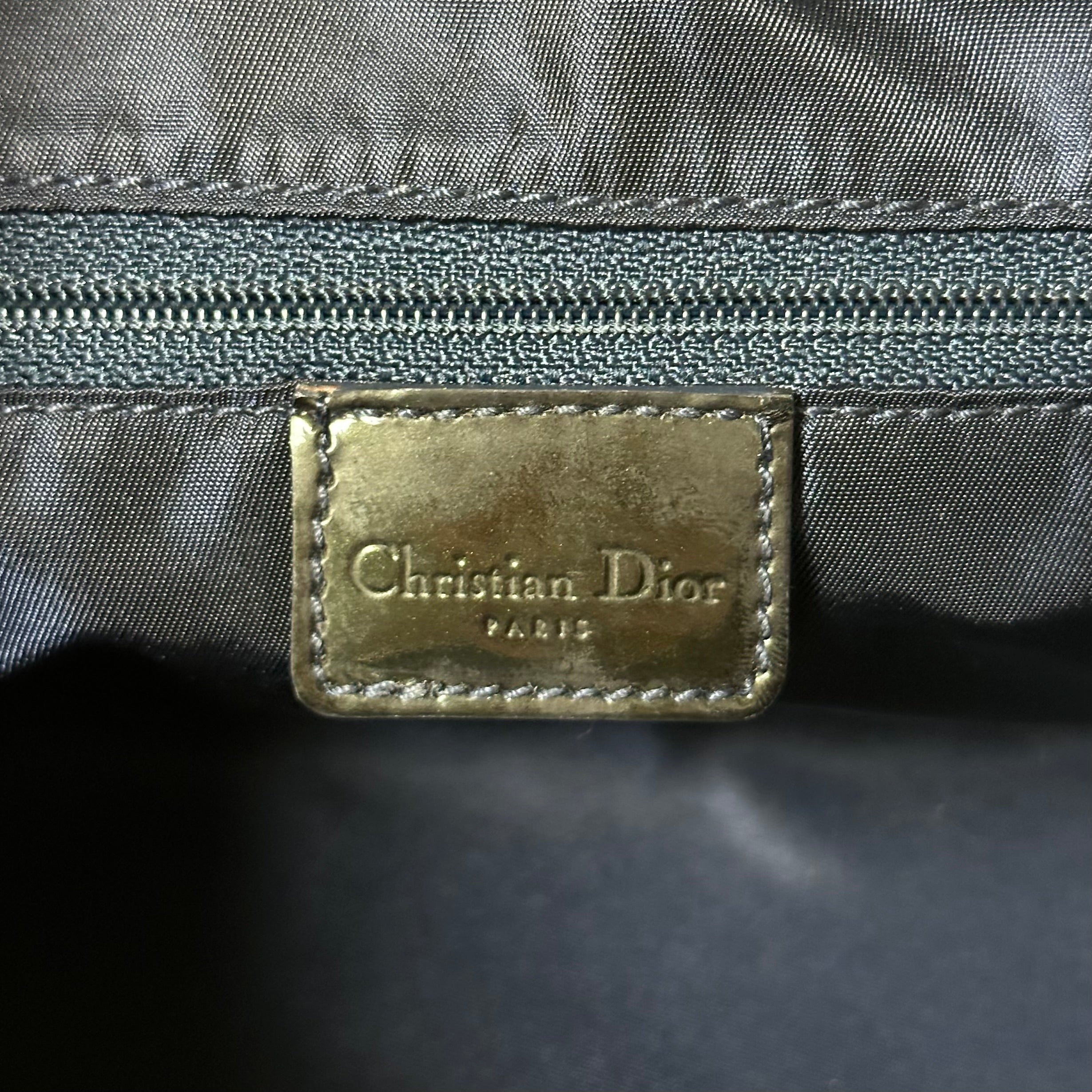 CHRISTIAN DIOR Spring Summer 2001 Dragon Print Zip Detail Handbag - 8