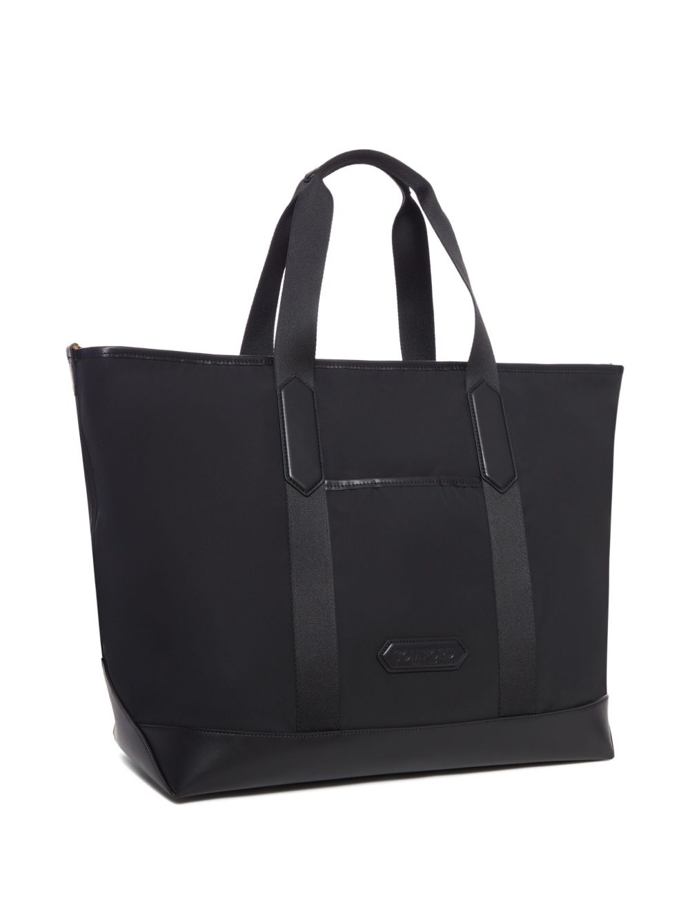 leather-trimmed tote bag - 2