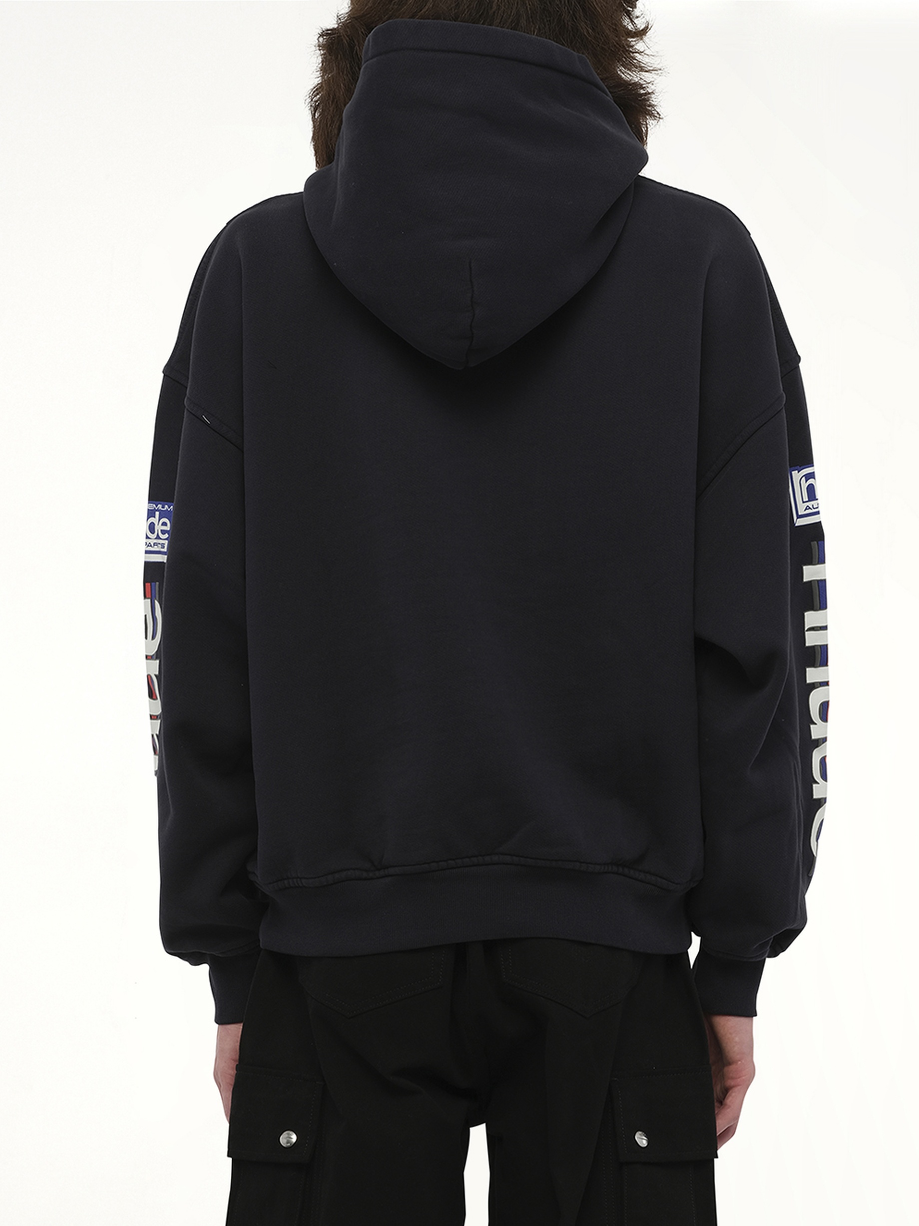 Petrol Patch Hoodie in Vintage Black - 6