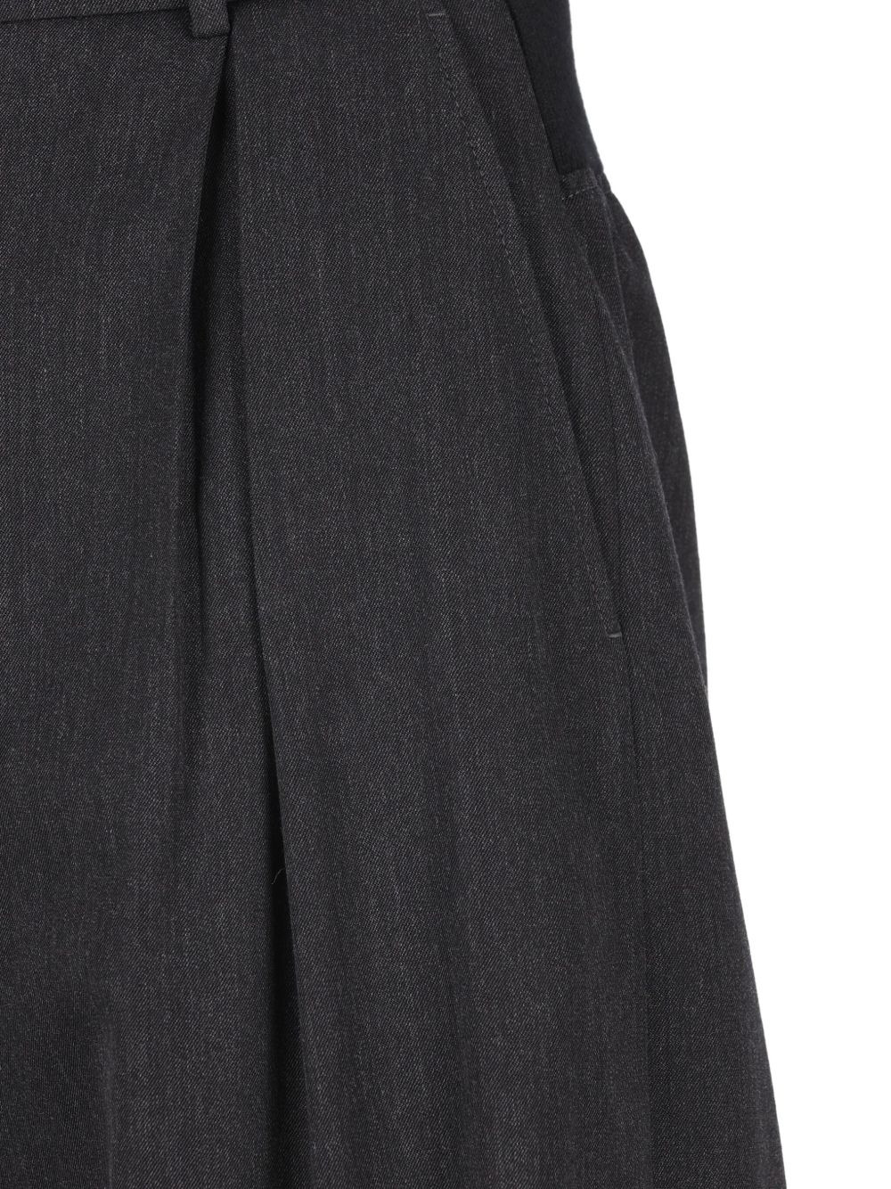 pleated cropped trousers - 3