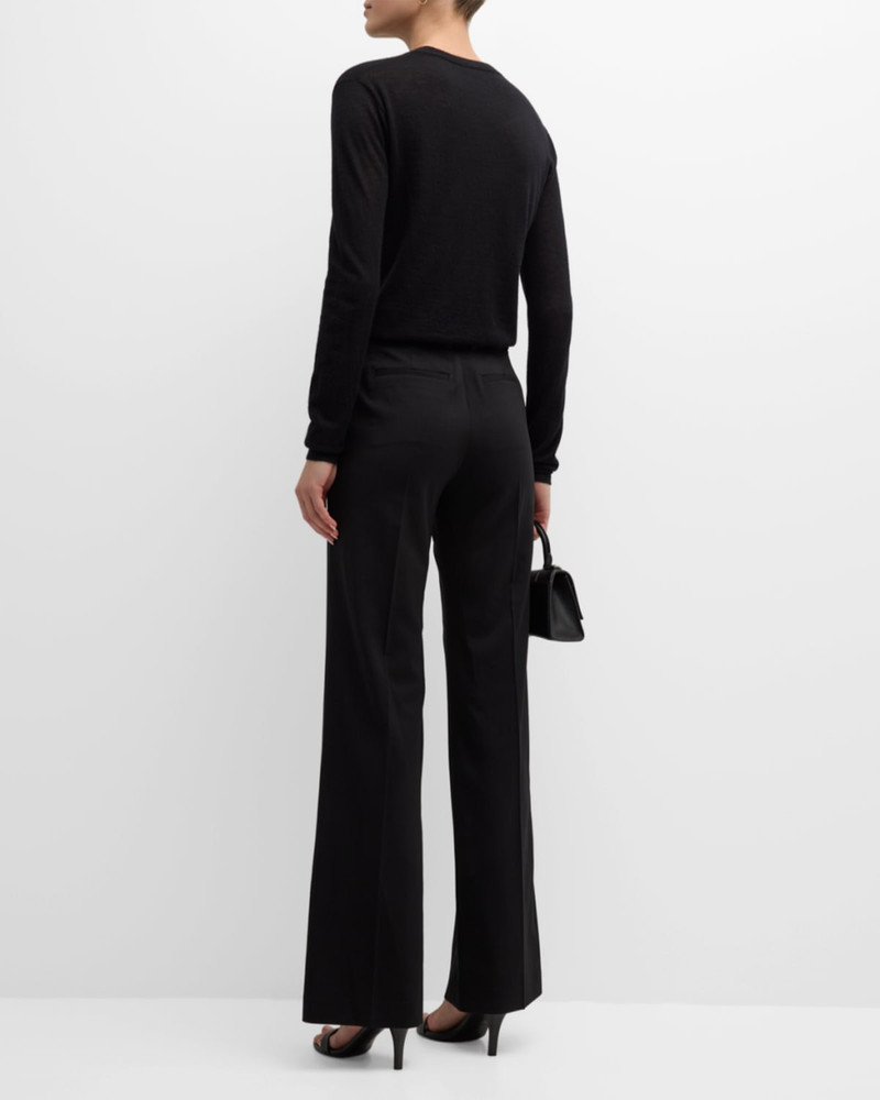 Cashair Cashmere Crewneck Long-Sleeve Shirt 6