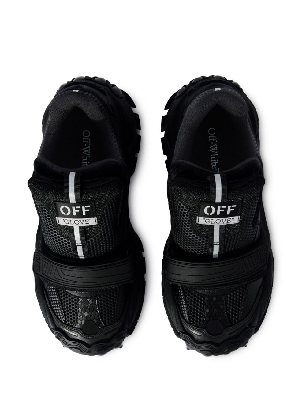 panelled chunky sneakers - 4