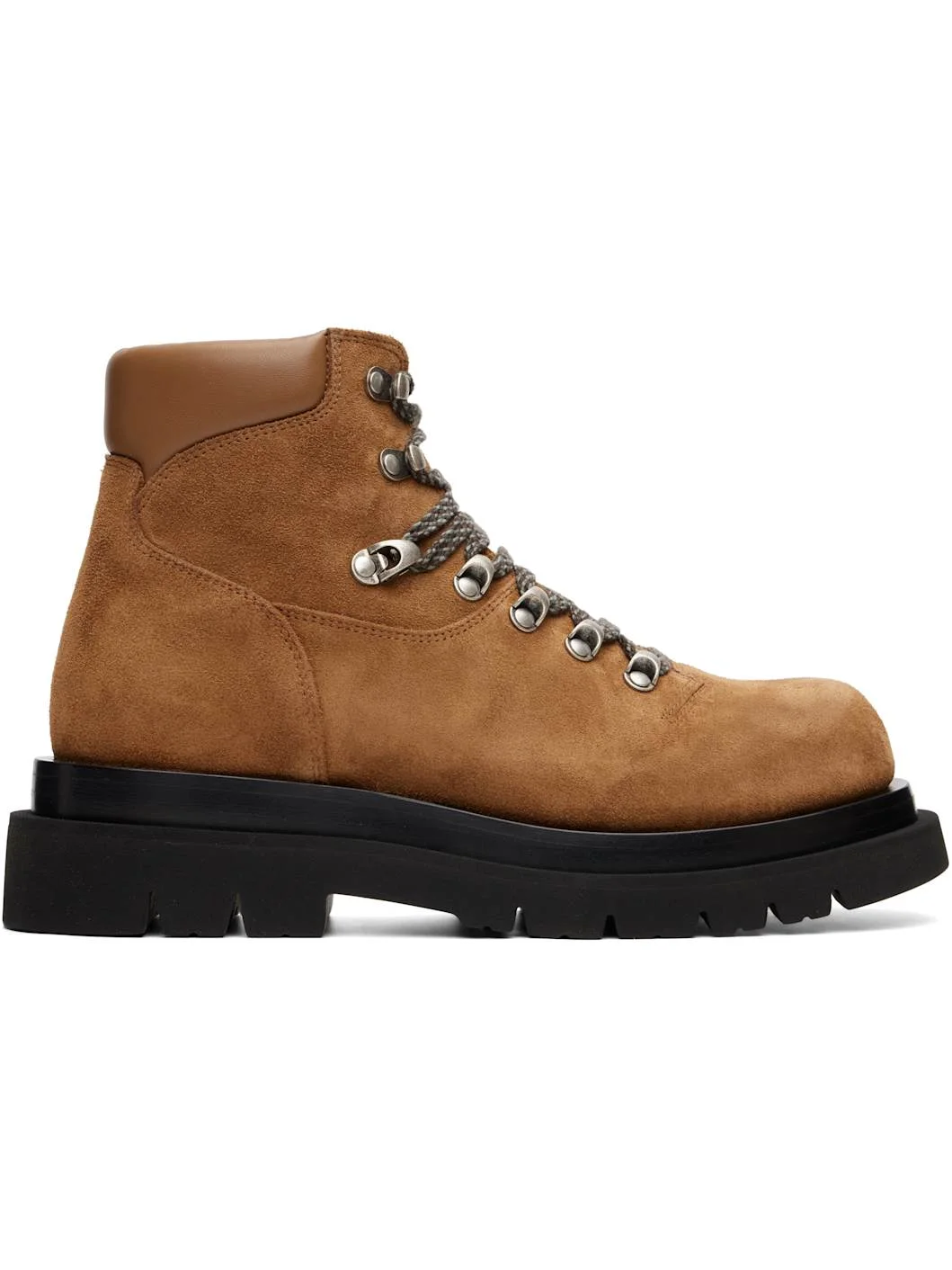 Brown Boston Crust Lug Ankle Boots - 1