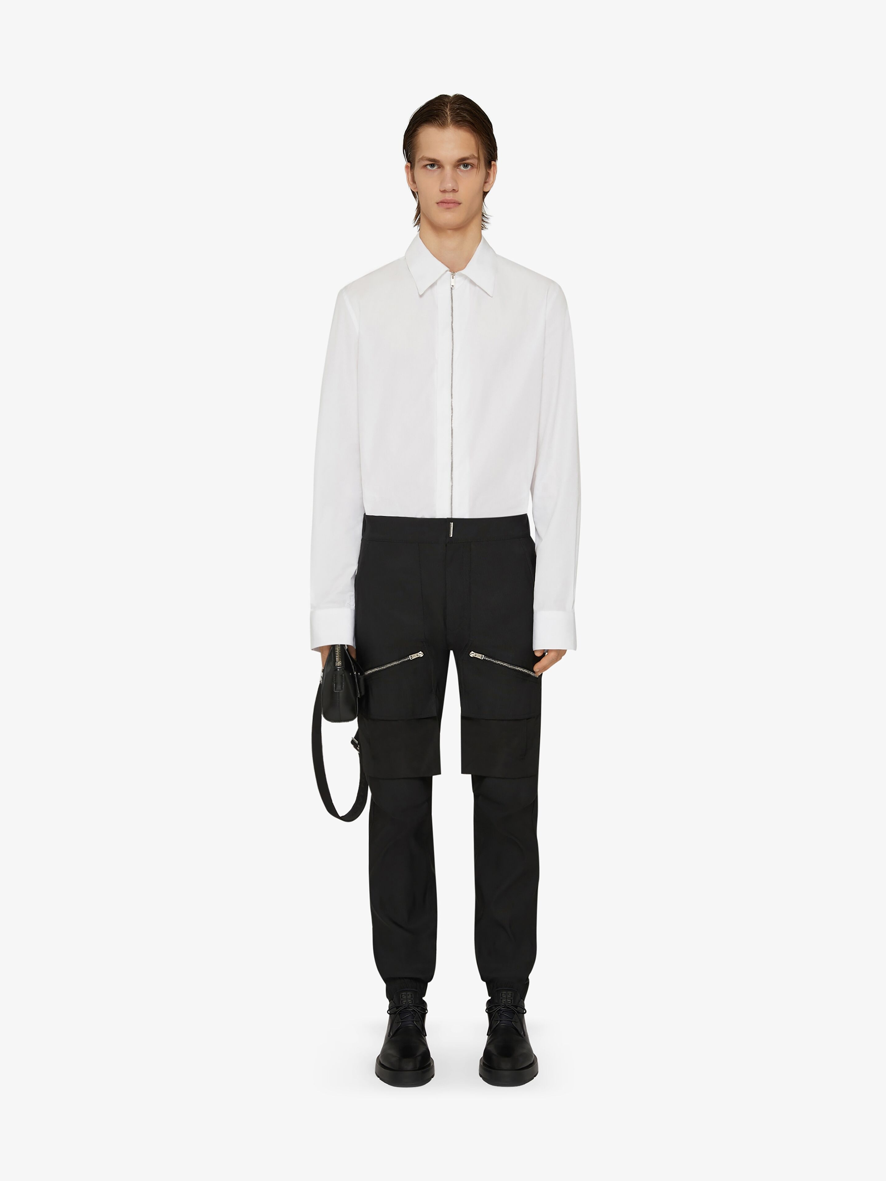 SHIRT IN POPELIN WITH ZIP - 2