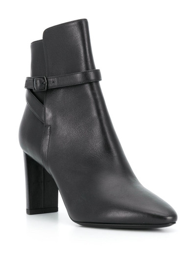 SAINT LAURENT buckled 80mm ankle boots outlook