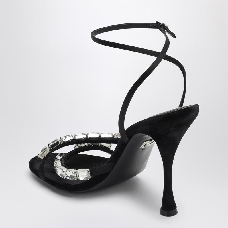 Dolce & Gabbana satin sandal with stones - 2