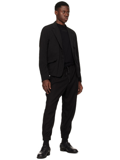 The Viridi-anne Black Garment-Dyed Blazer outlook