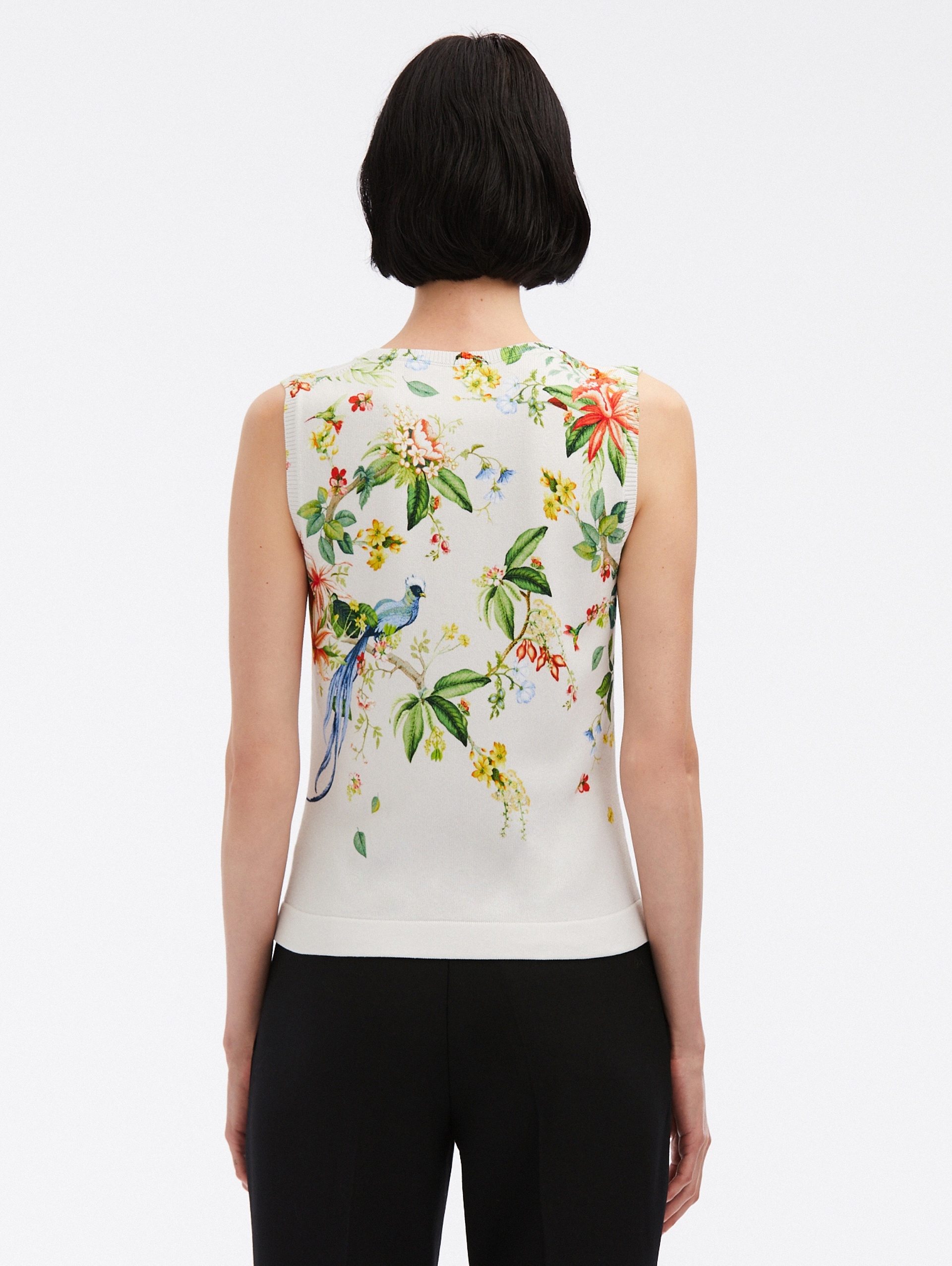 DEGRADE FLORA & FAUNA PRINTED TANK - 3