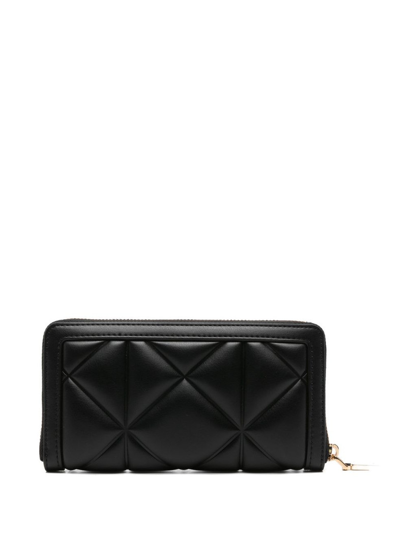 Moschino quilted logo-plaque wallet outlook