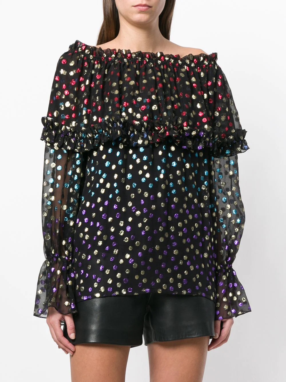 fil coupÃ© off the shoulder blouse - 3