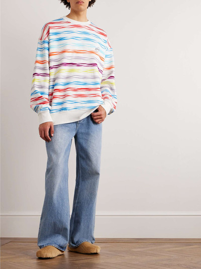 Missoni Logo-Appliquéd Striped Cotton-Jersey Sweatshirt outlook