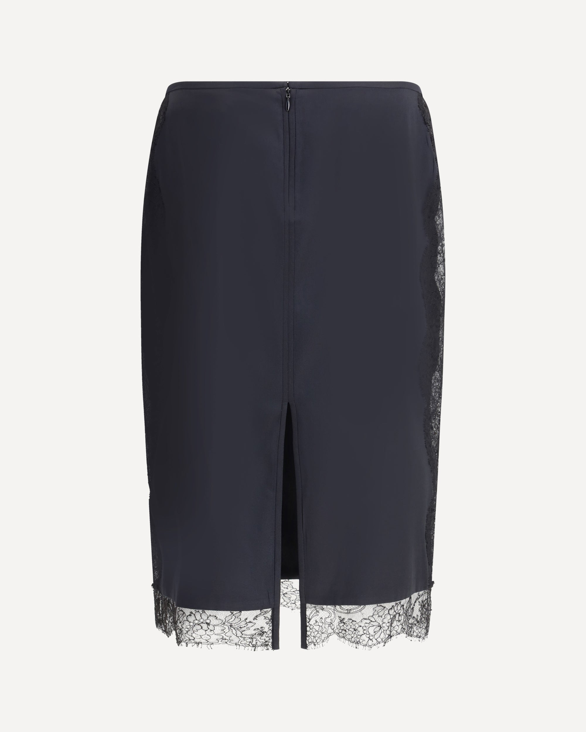 Satin Skirt with lace details - 2