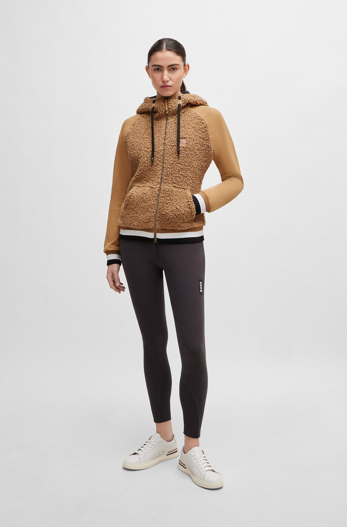 EQUESTRIAN HYBRID HOODIE WITH TEDDY BODY AND HOOD - 2