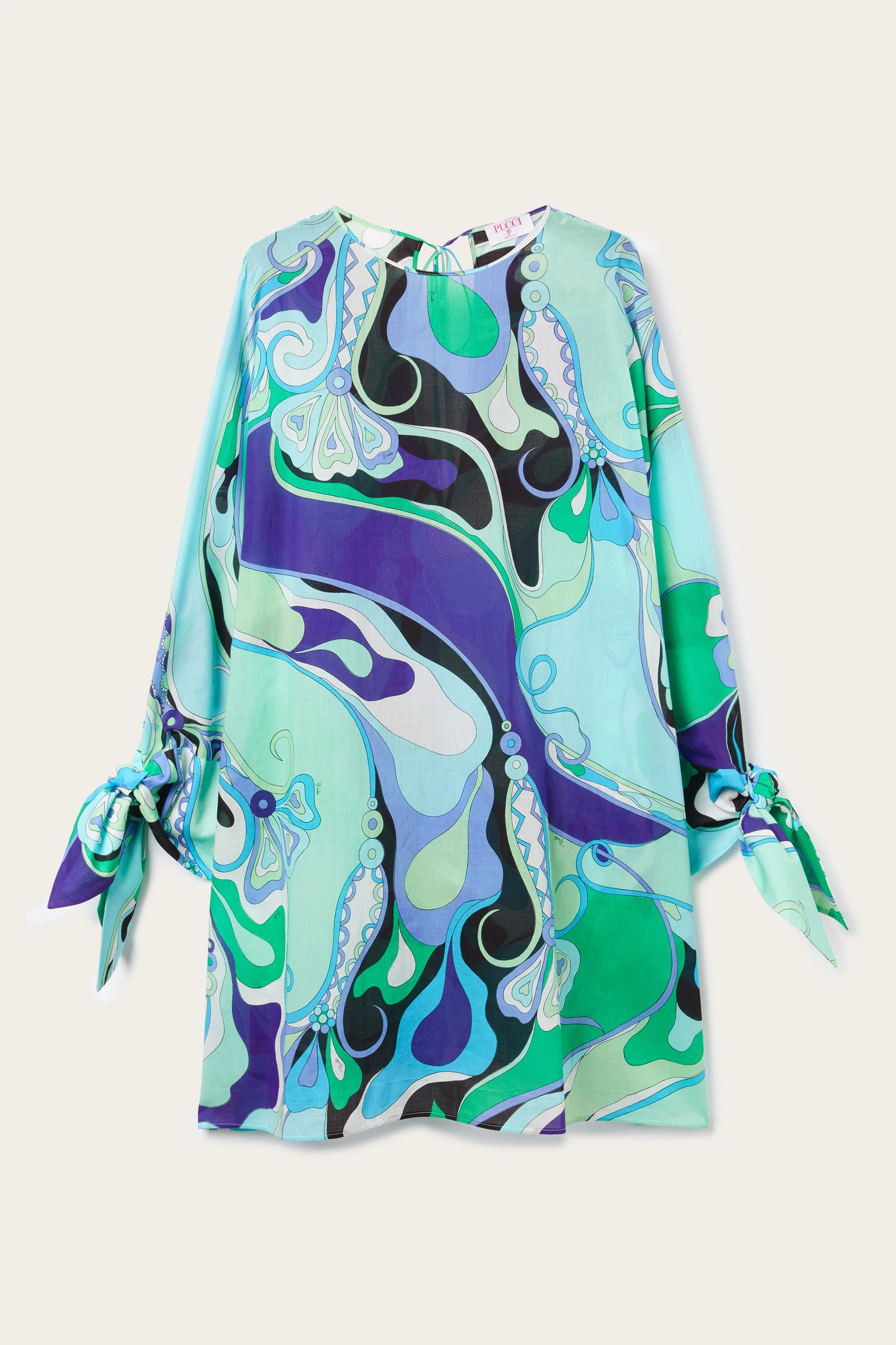 ORCHIDEE PRINT COTTON KAFTAN - 1