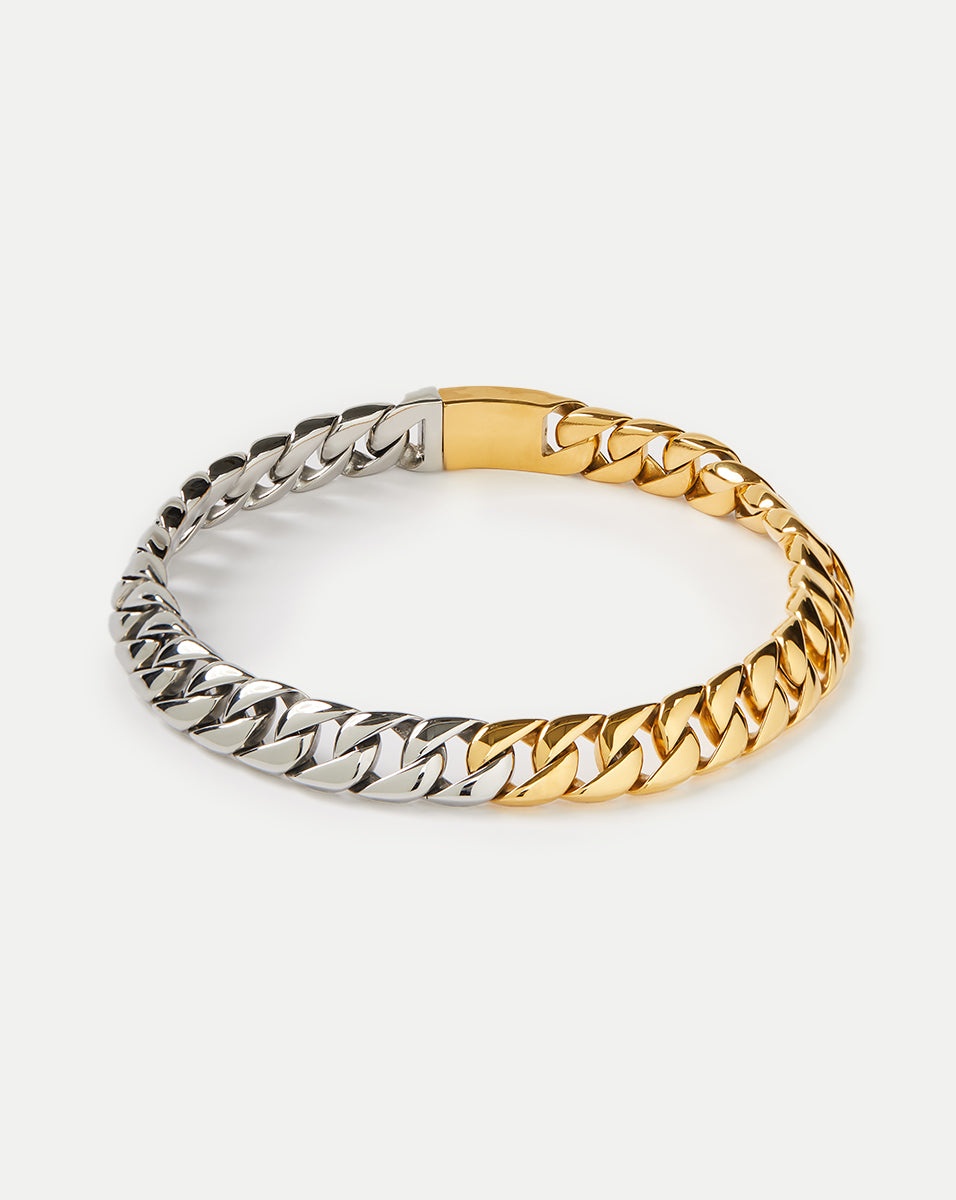 GOLD AND SILVER MINI CHUNKY NECKLACE - 1