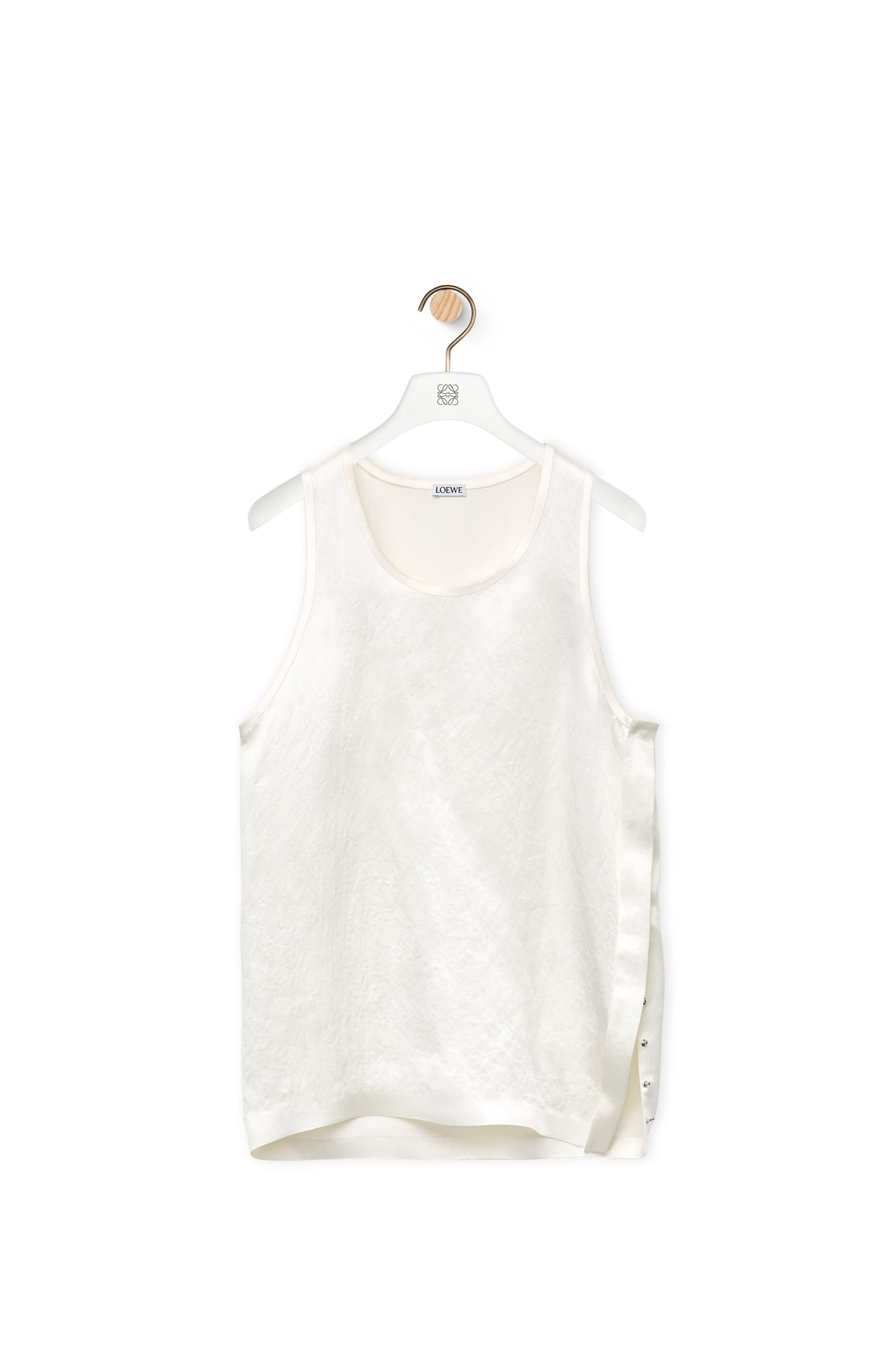 Tank top in technical satin - 1