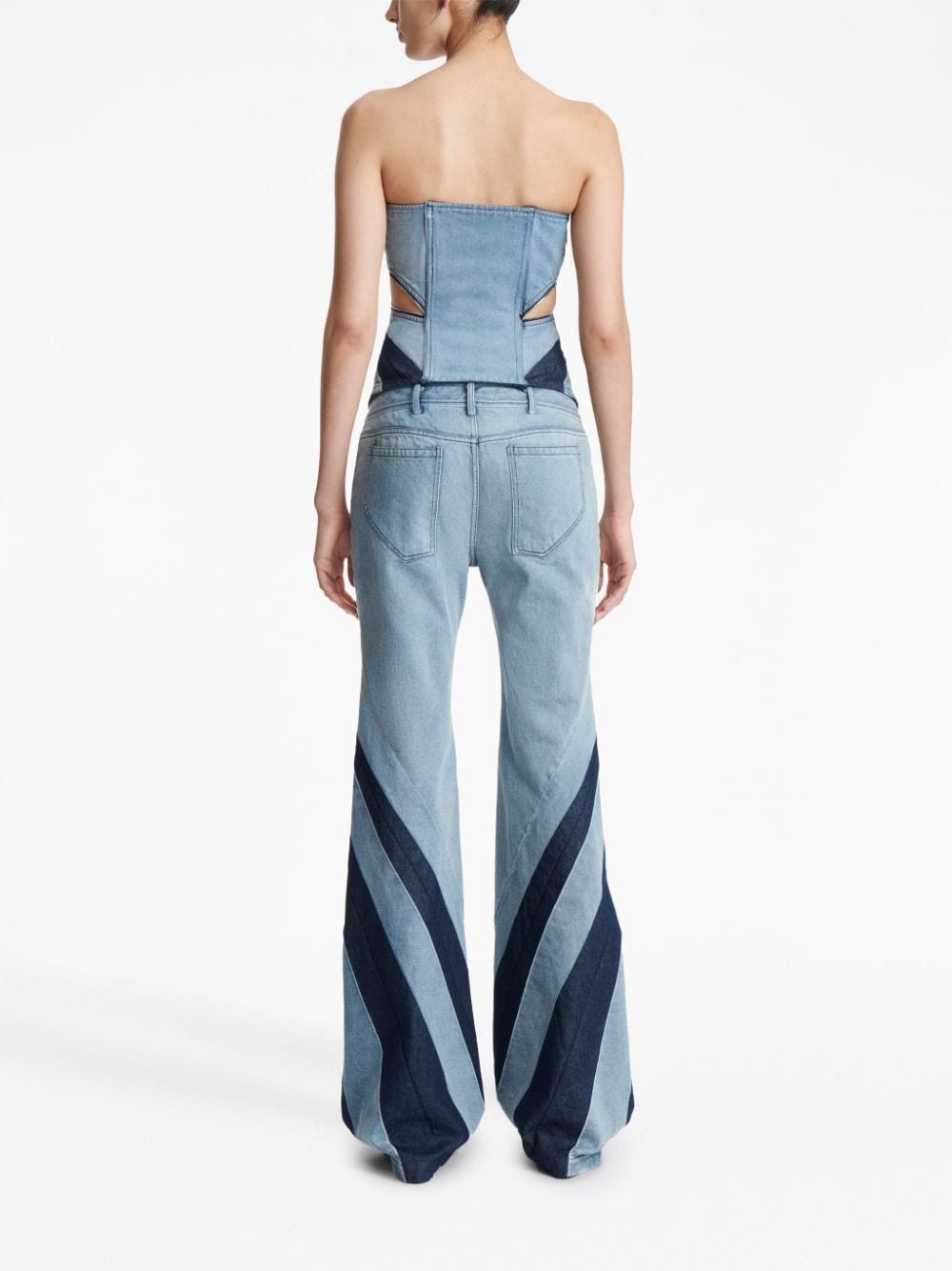 Darted flared jeans - 7