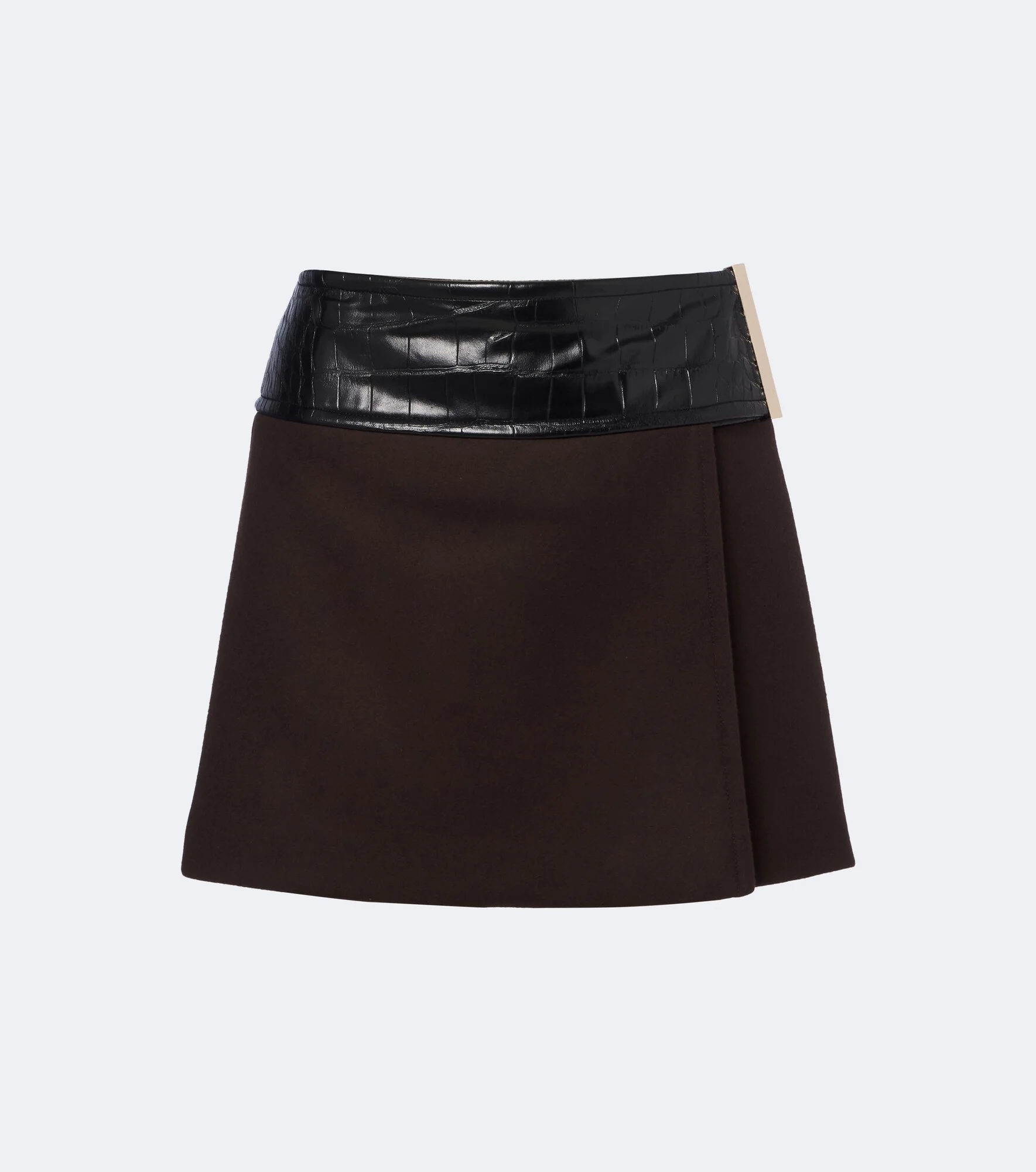 Virgin wool wrap skirt - 1